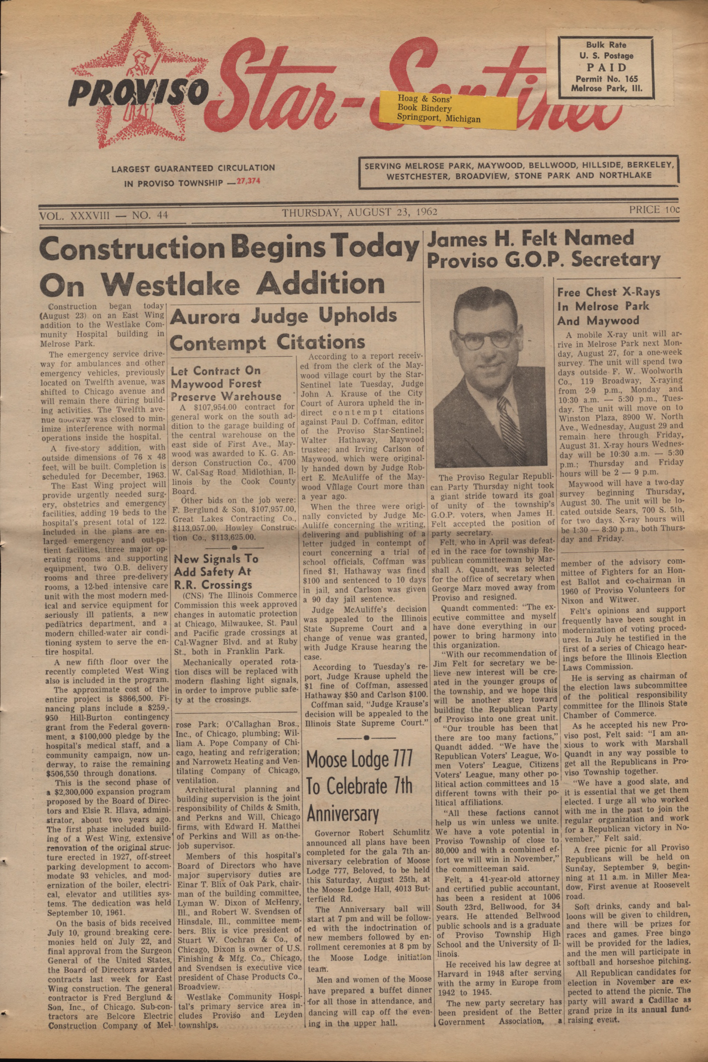 Proviso Star-Sentinel – 19620823