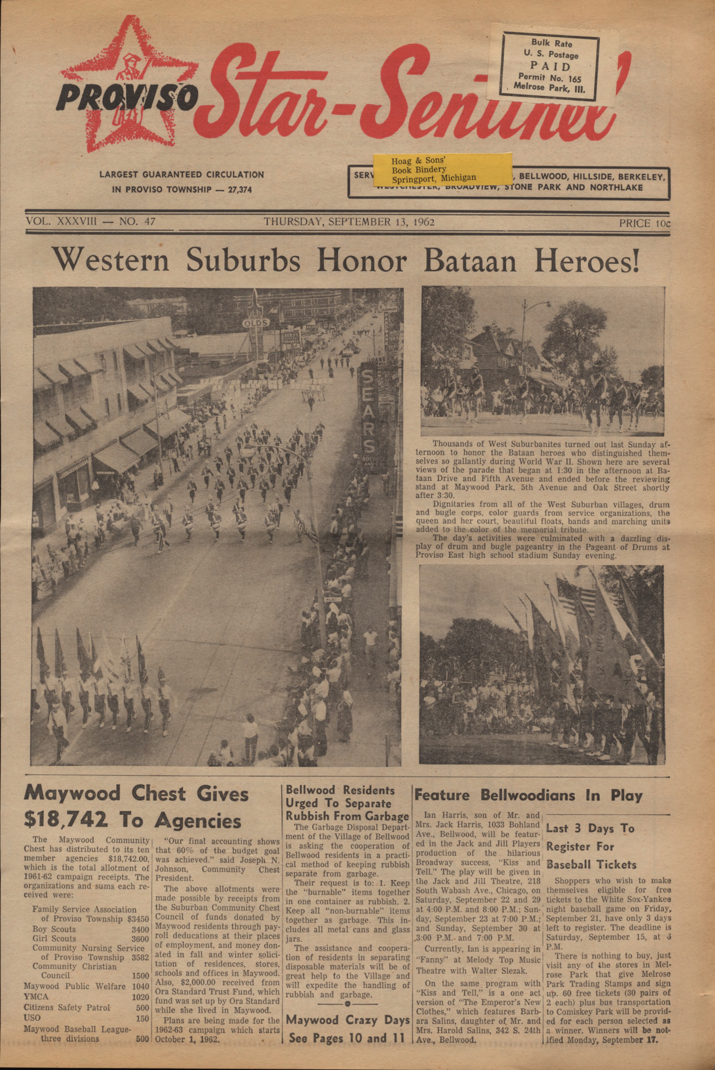 Proviso Star-Sentinel – 19620913