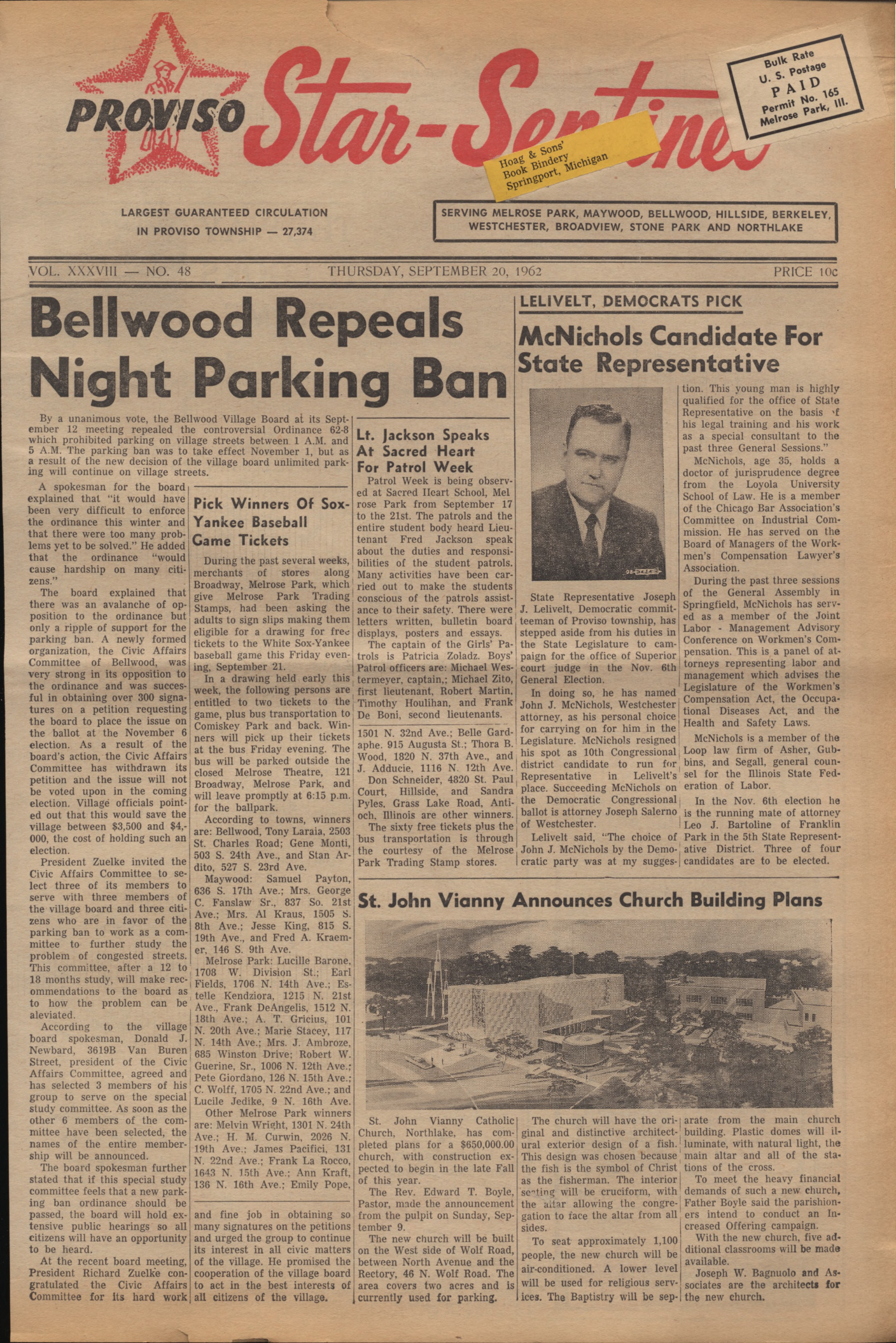 Proviso Star-Sentinel – 19620920