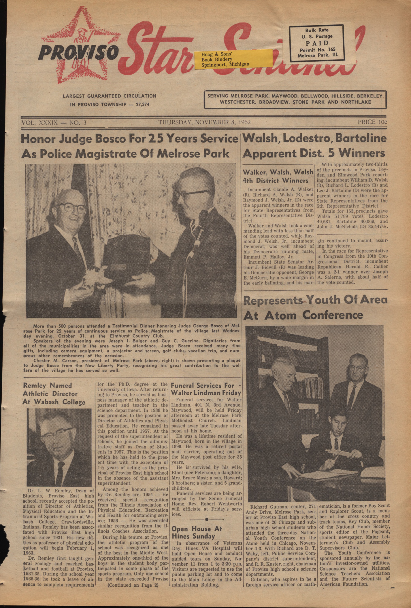 Proviso Star-Sentinel – 19621108