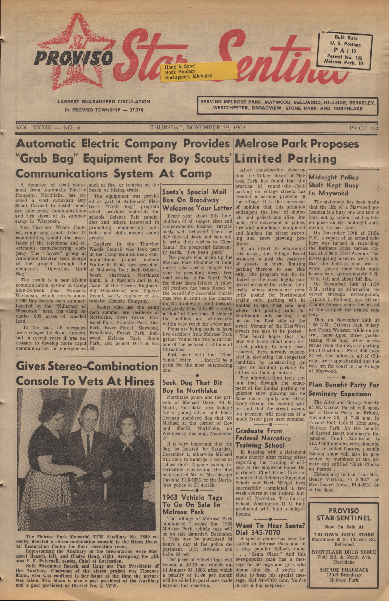 Proviso Star-Sentinel – 19621129
