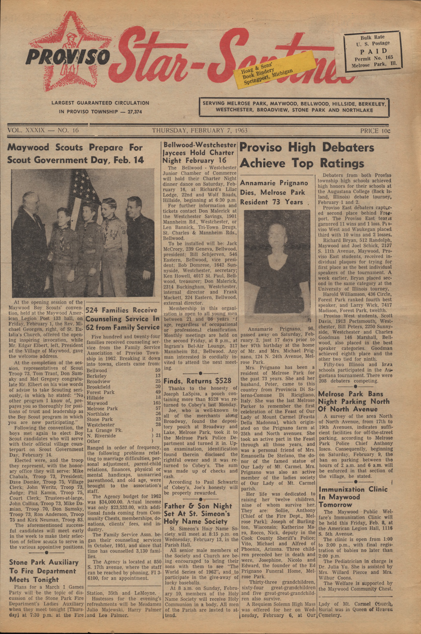 Proviso Star-Sentinel – 19630207