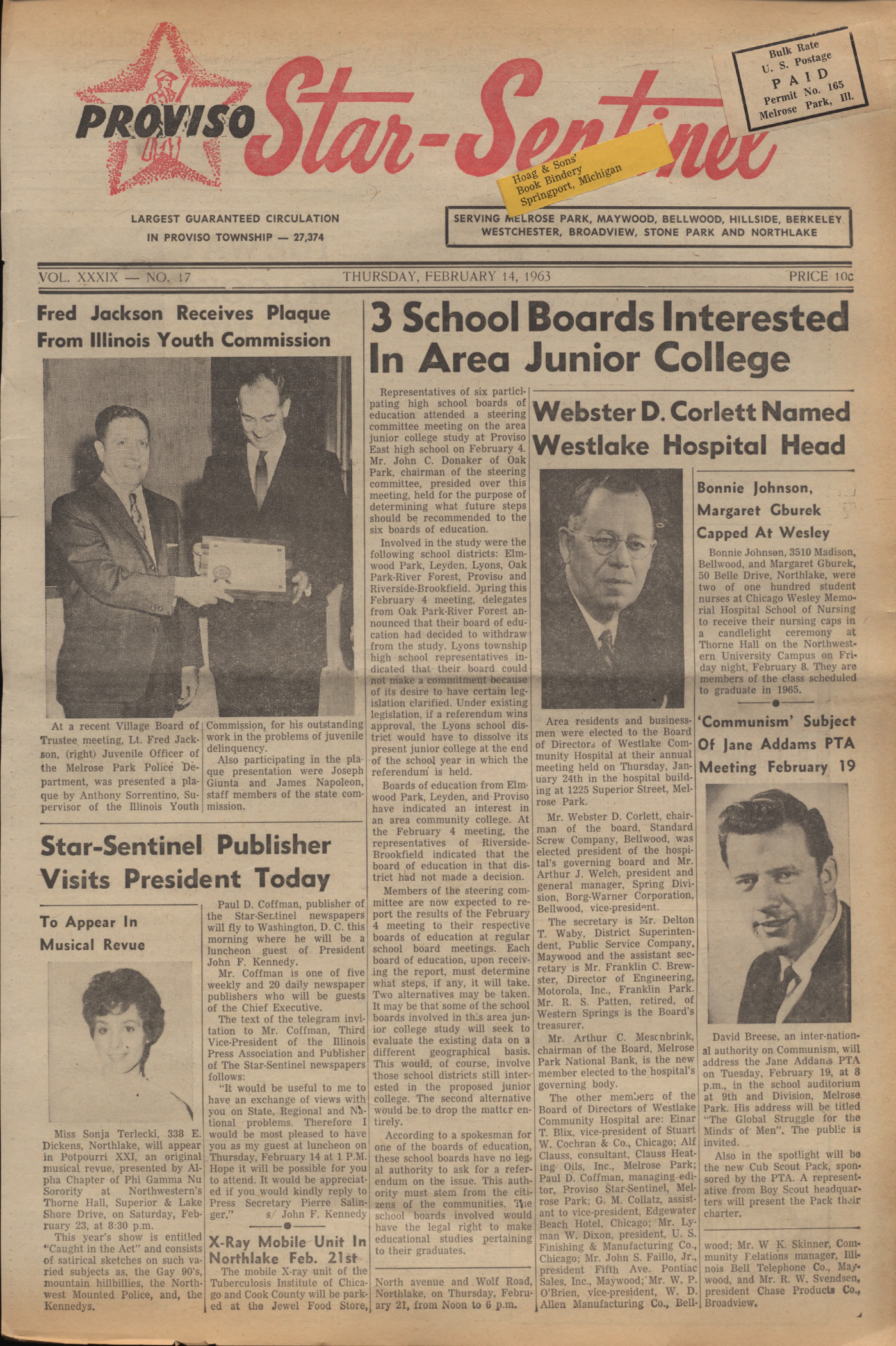 Proviso Star-Sentinel – 19630214