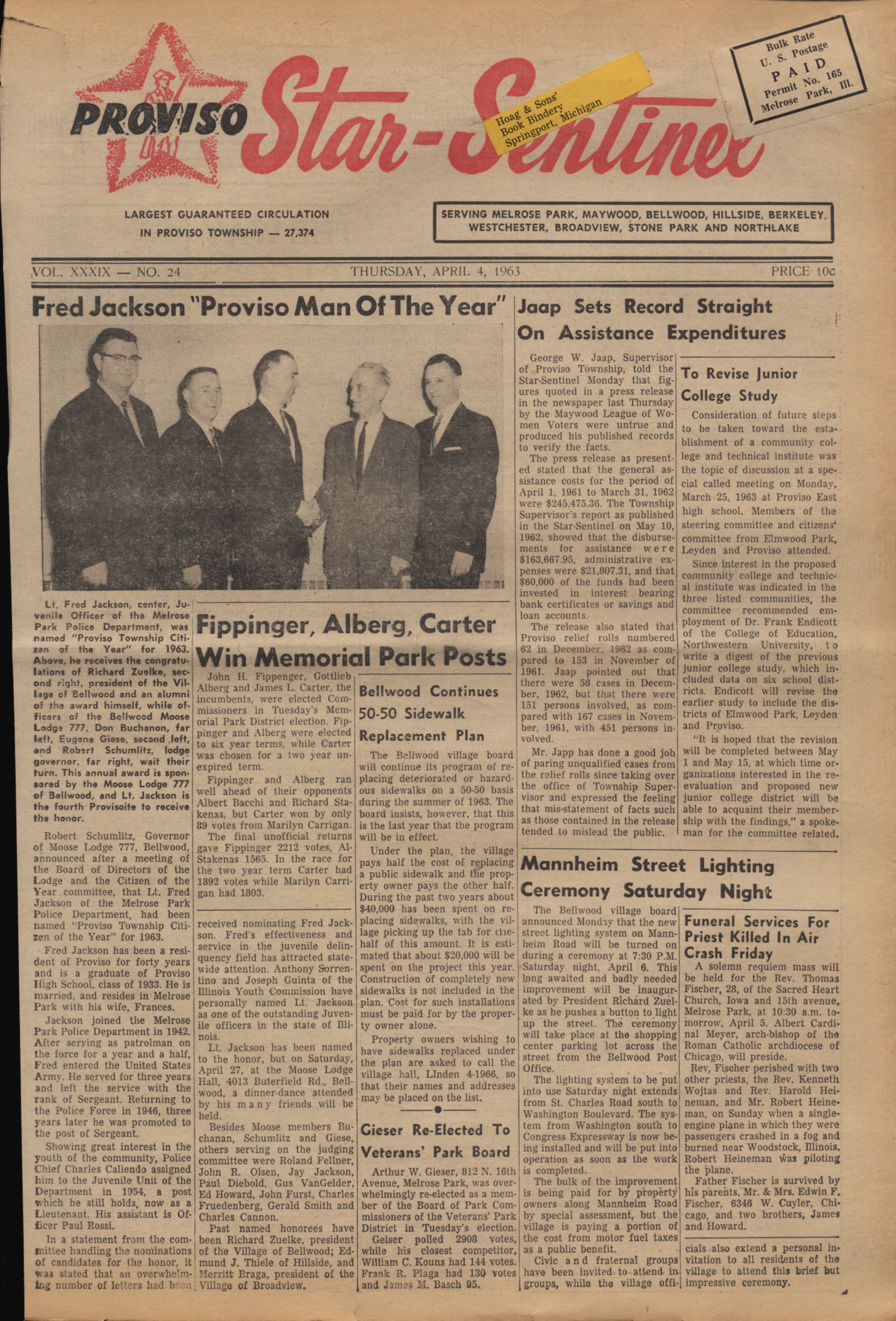 Proviso Star-Sentinel – 19630404