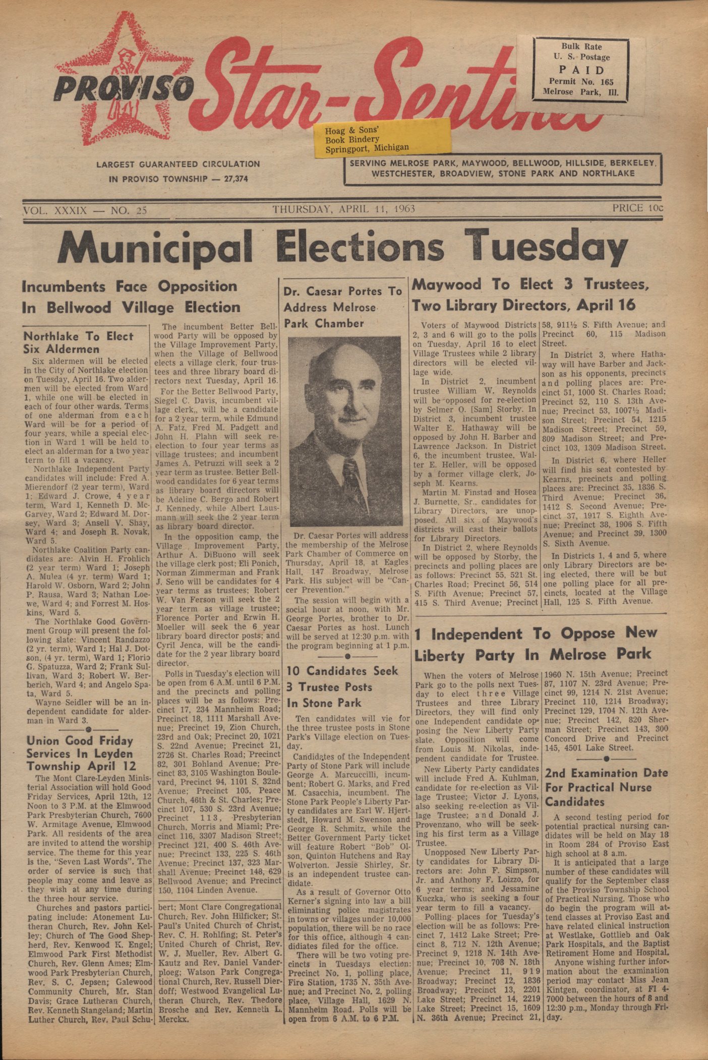 Proviso Star-Sentinel – 19630411