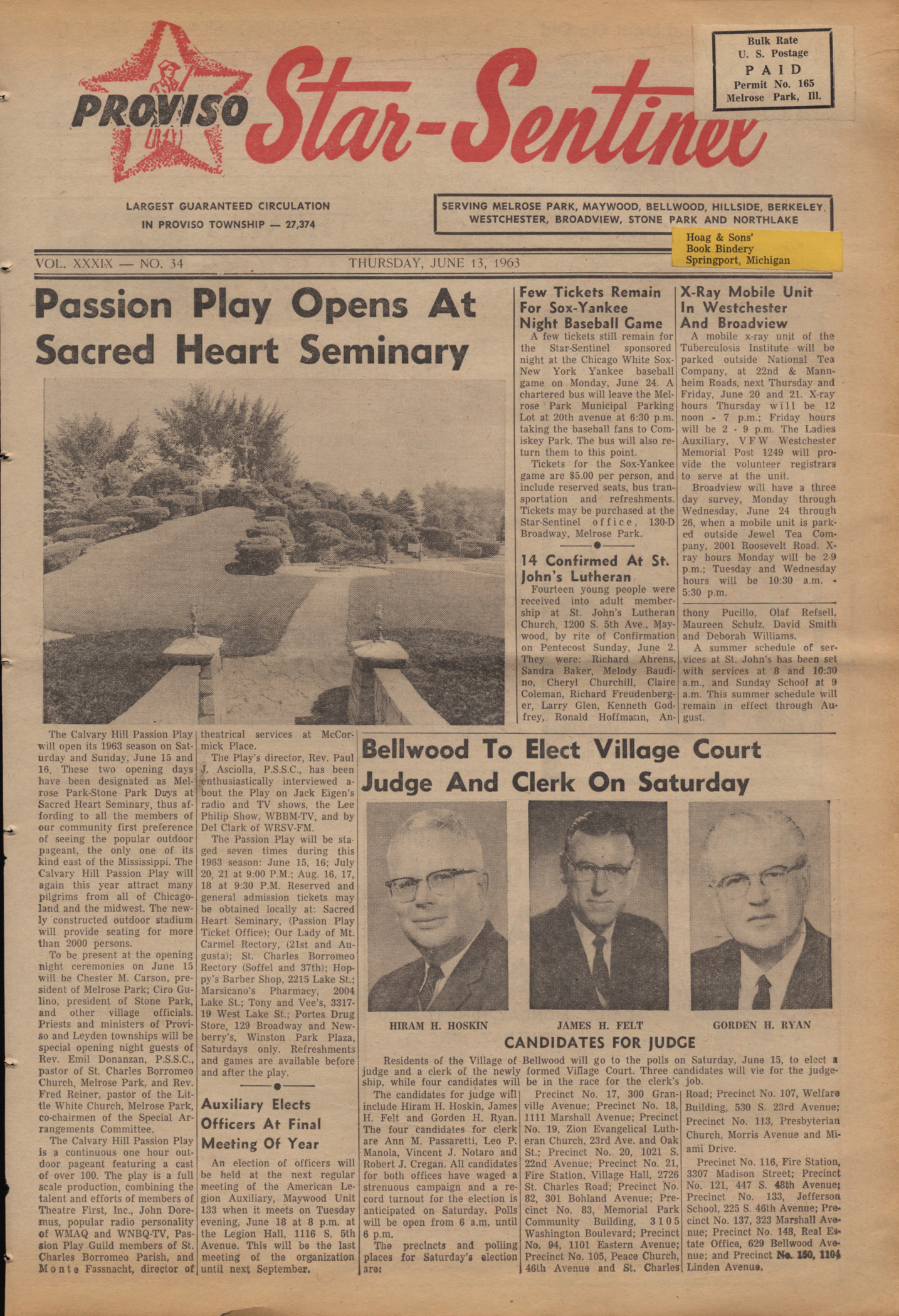 Proviso Star-Sentinel – 19630613