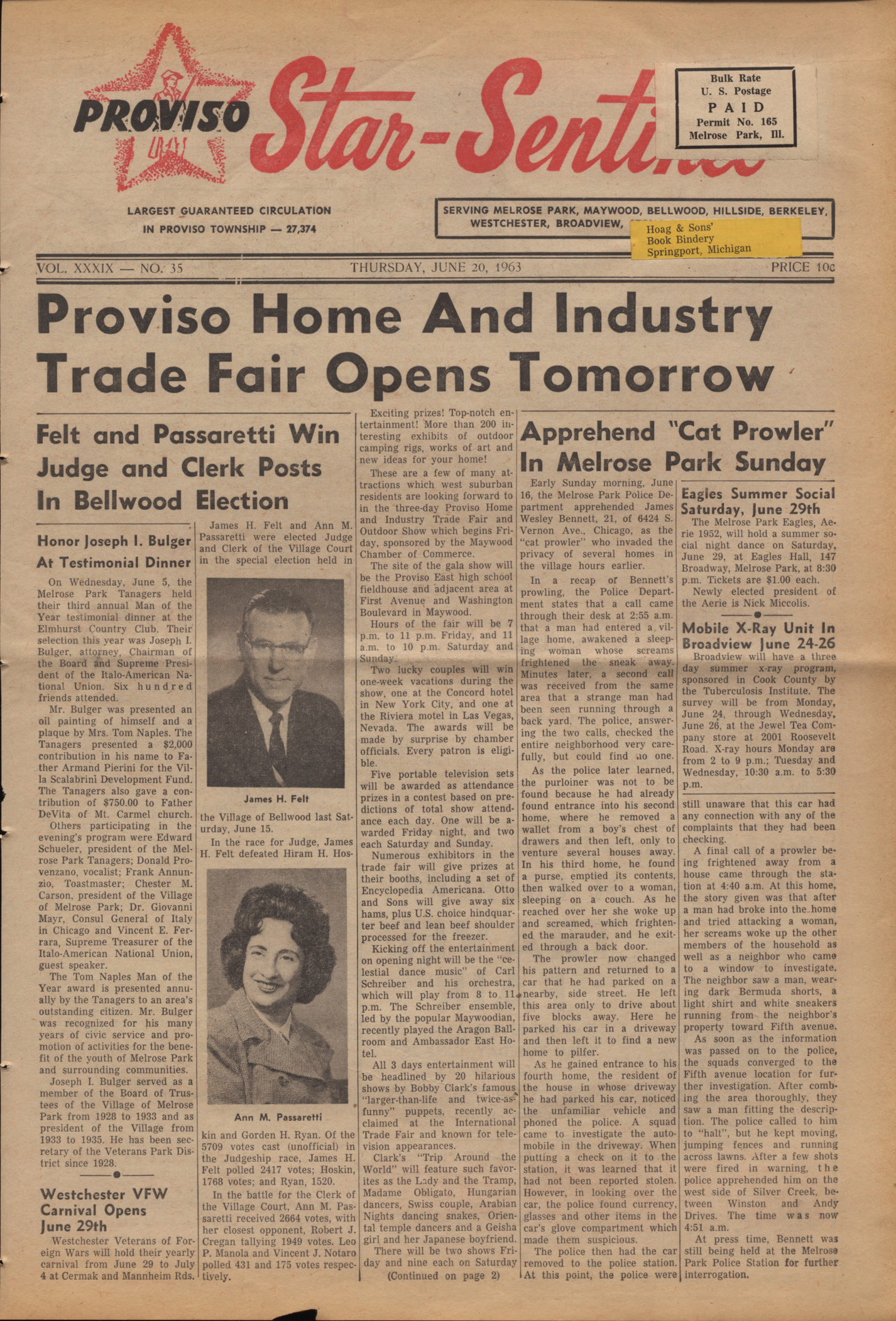 Proviso Star-Sentinel – 19630620