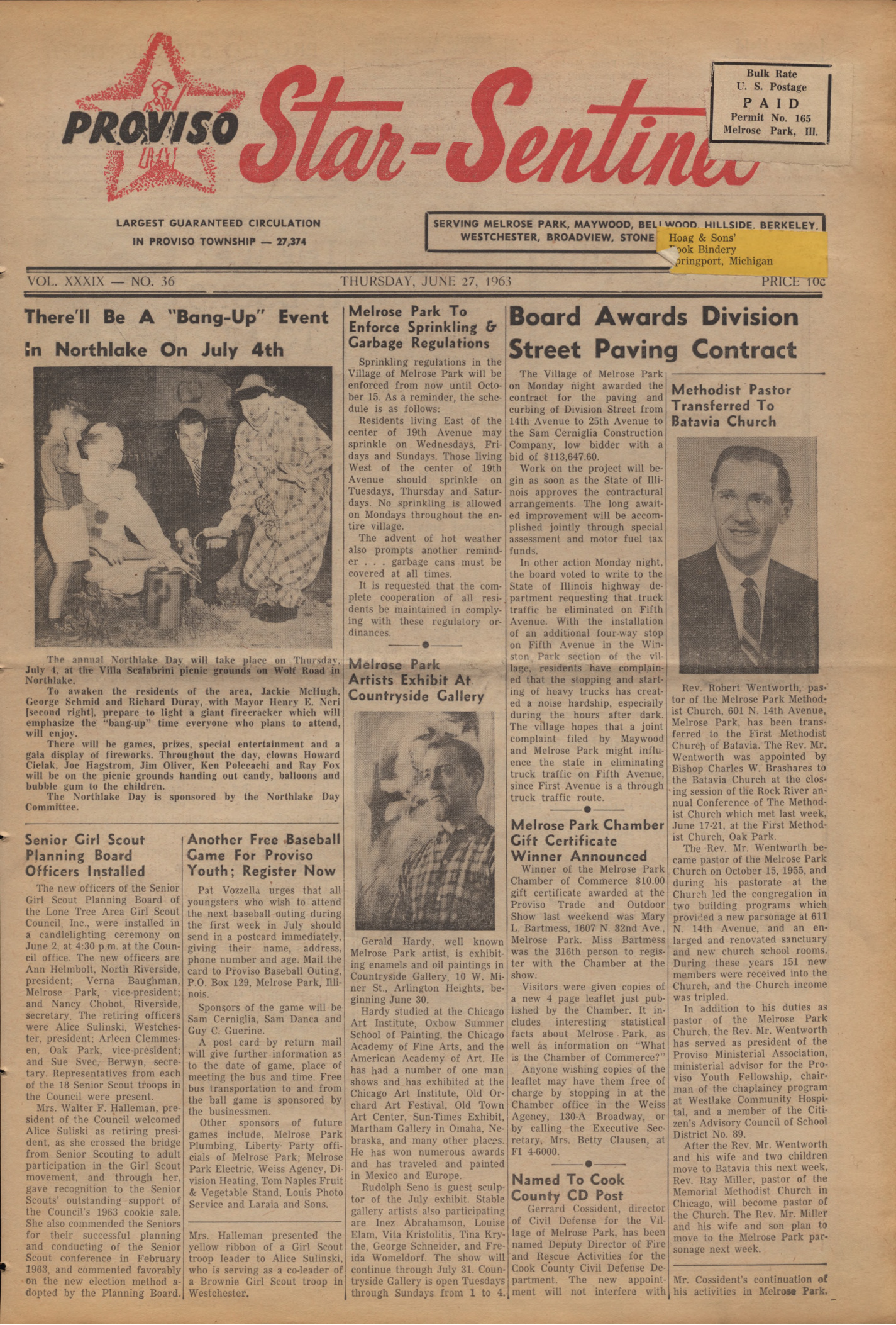 Proviso Star-Sentinel – 19630627
