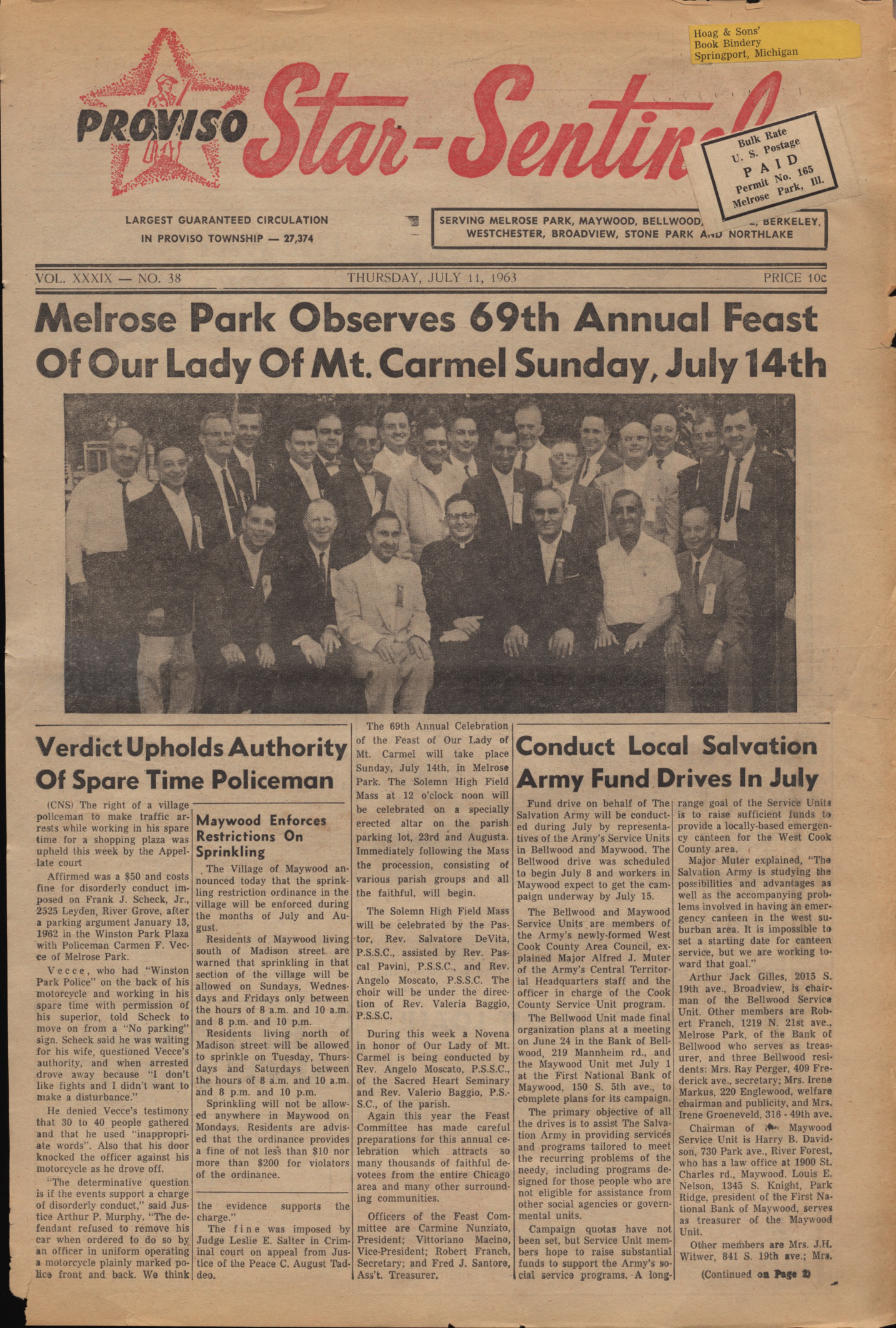 Proviso Star-Sentinel – 19630711