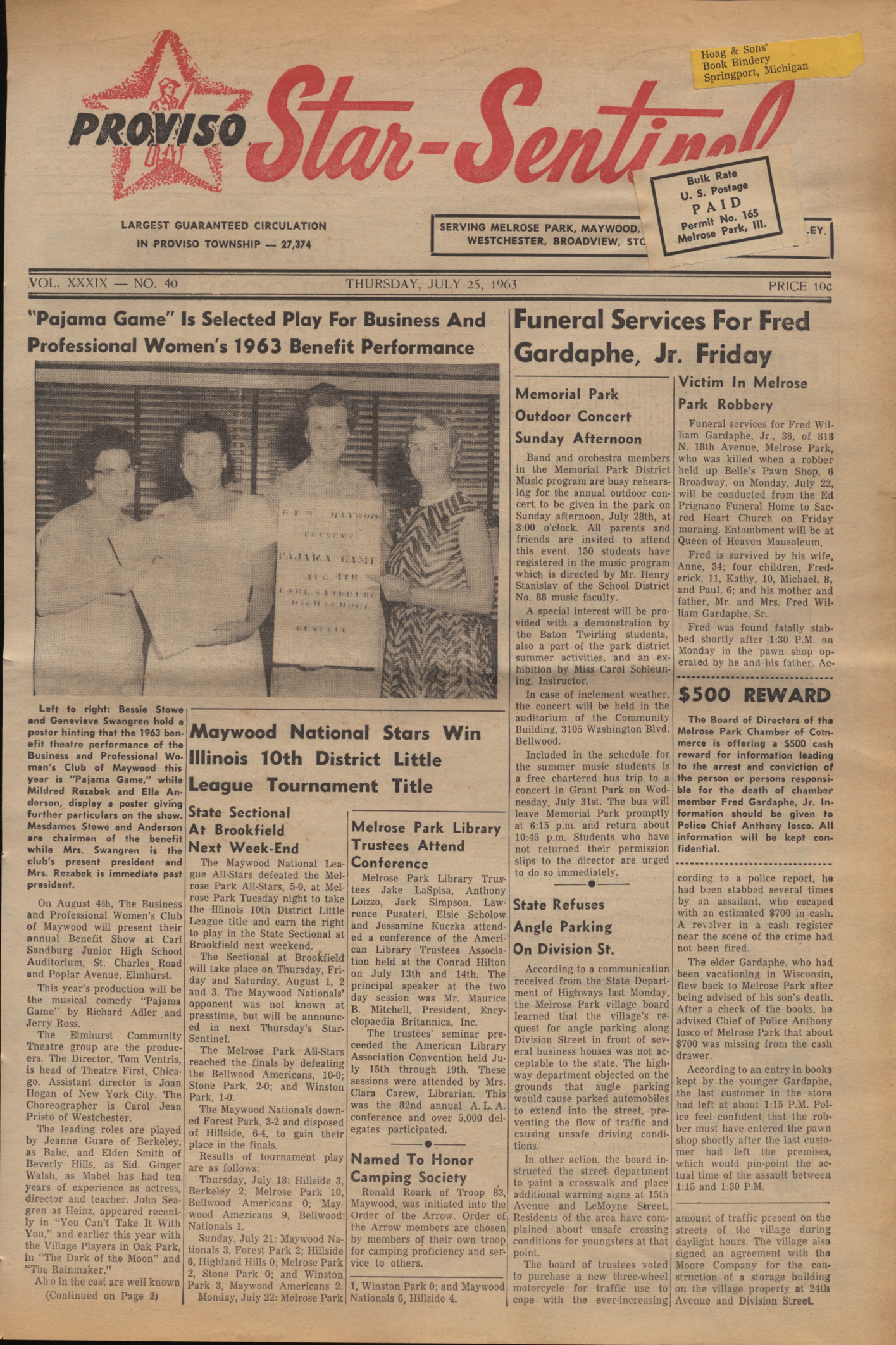 Proviso Star-Sentinel – 19630725