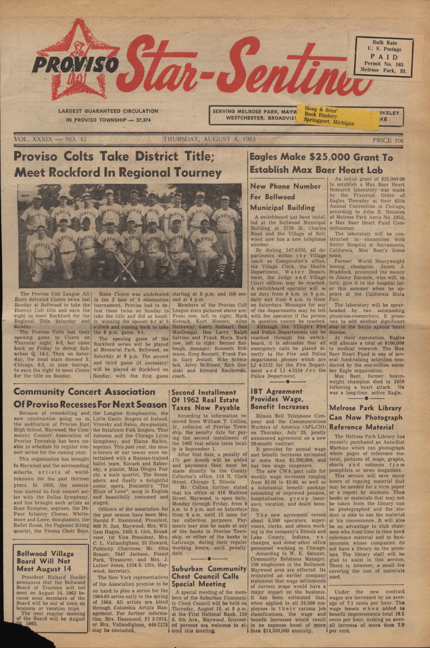 Proviso Star-Sentinel – 19630808