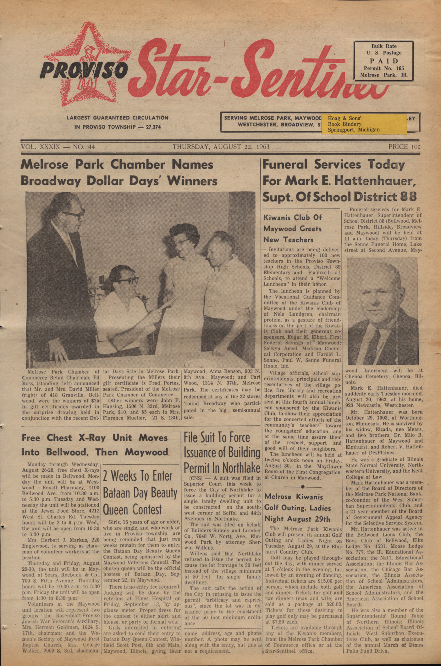 Proviso Star-Sentinel – 19630822