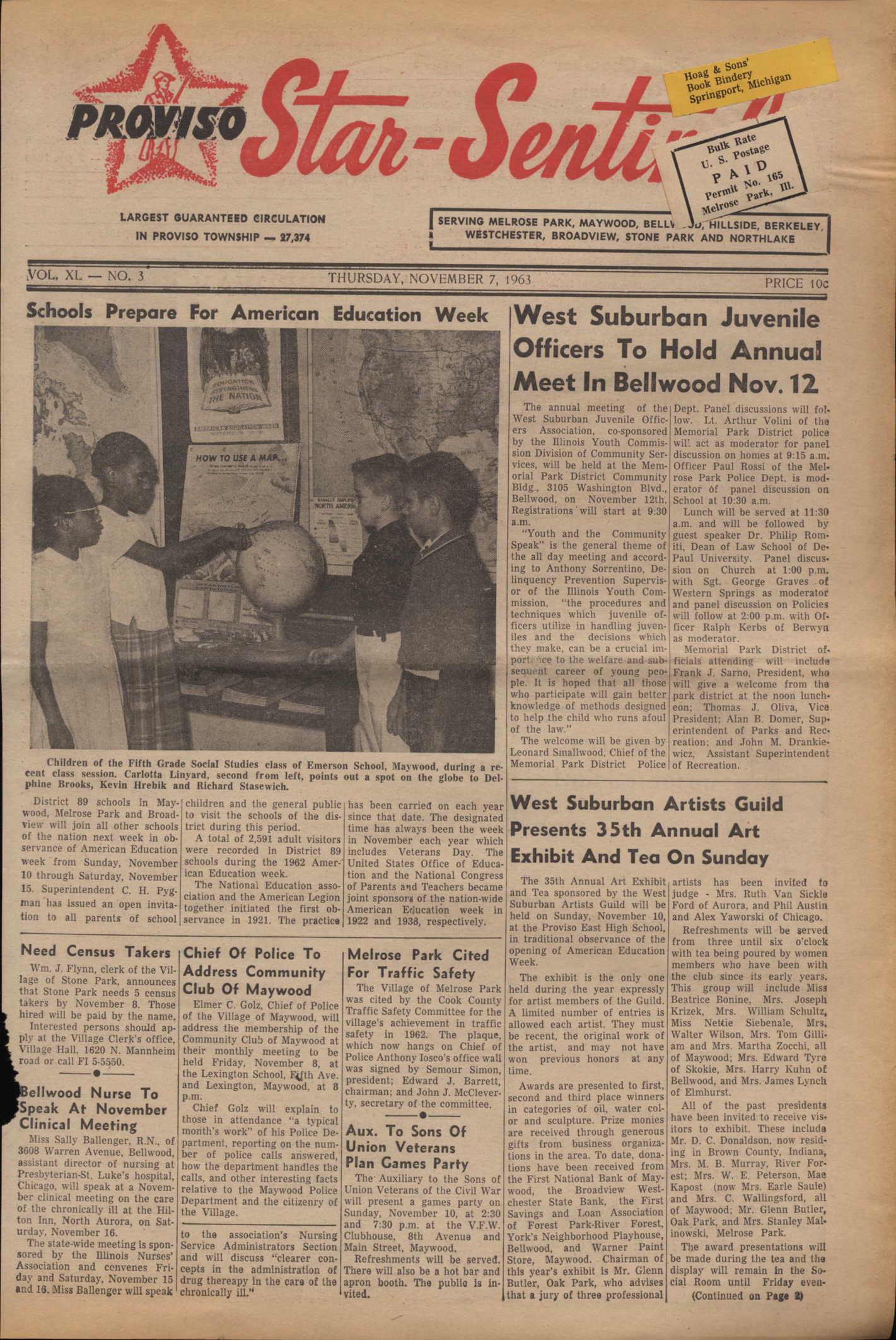 Proviso Star-Sentinel – 19631107