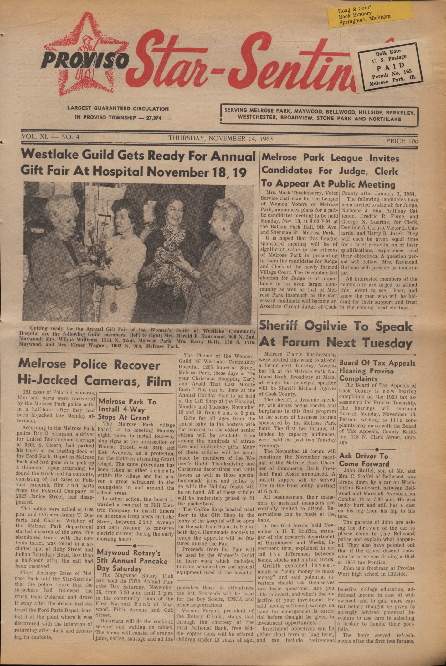 Proviso Star-Sentinel – 19631114