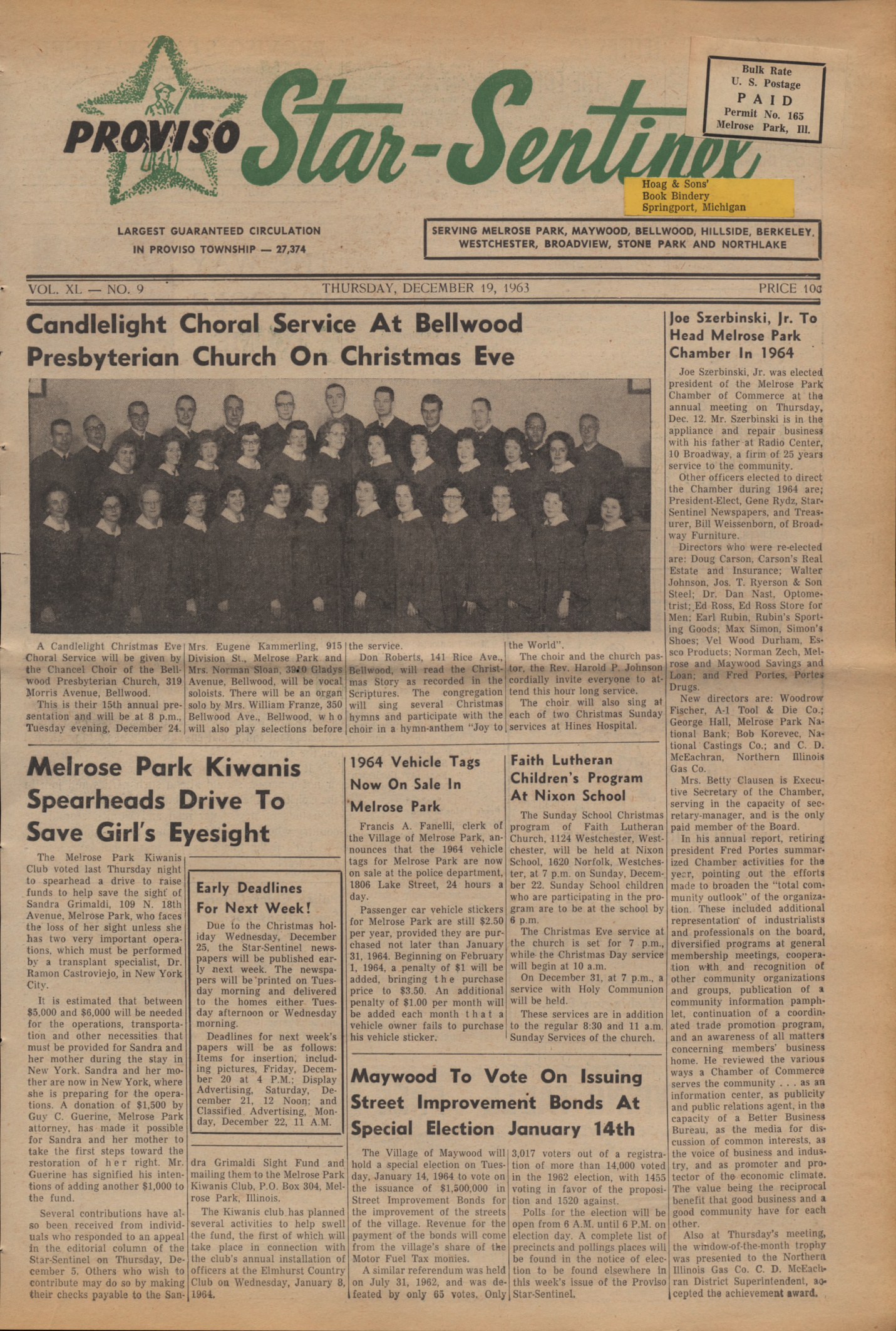 Proviso Star-Sentinel – 19631219
