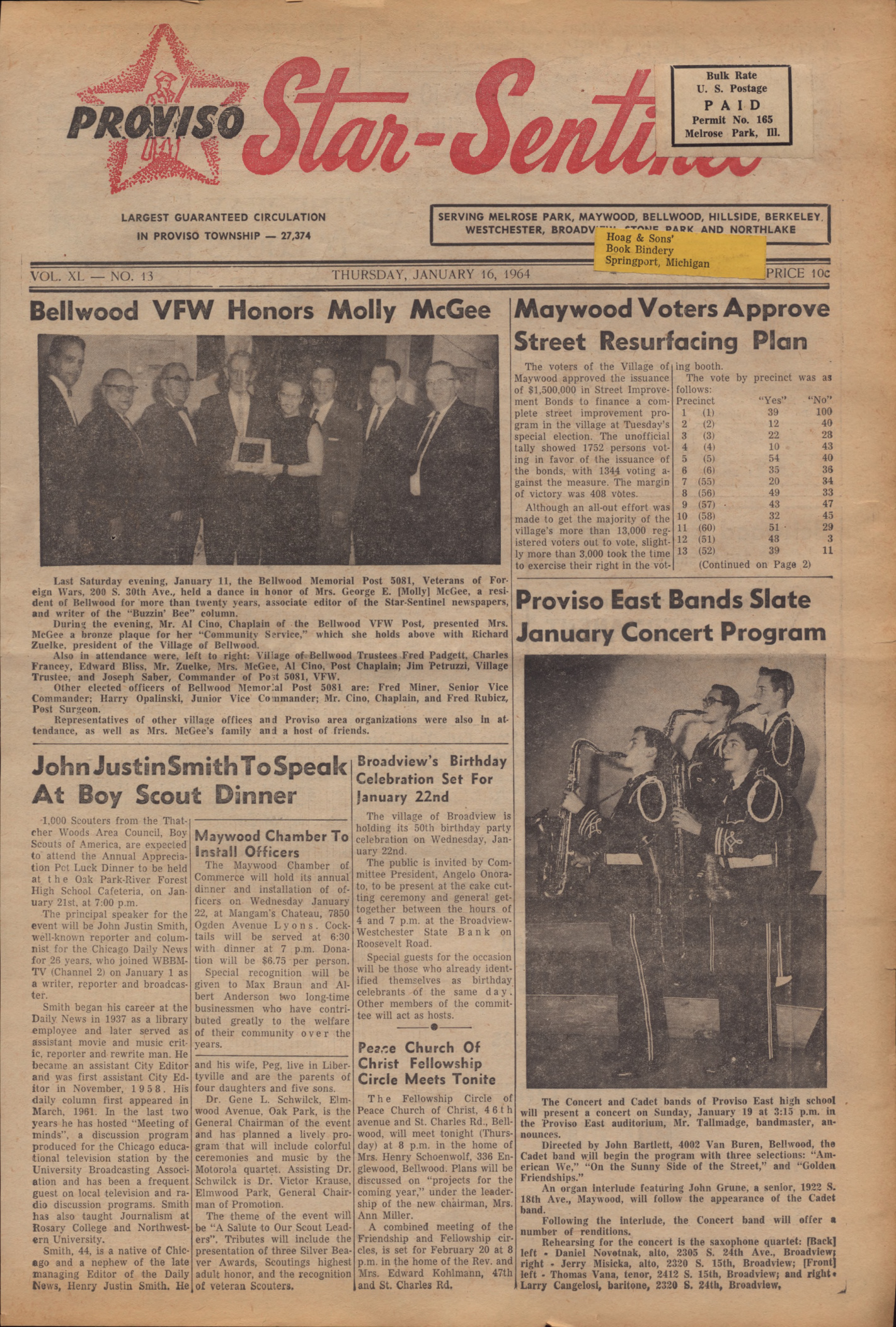 Proviso Star-Sentinel – 19640116