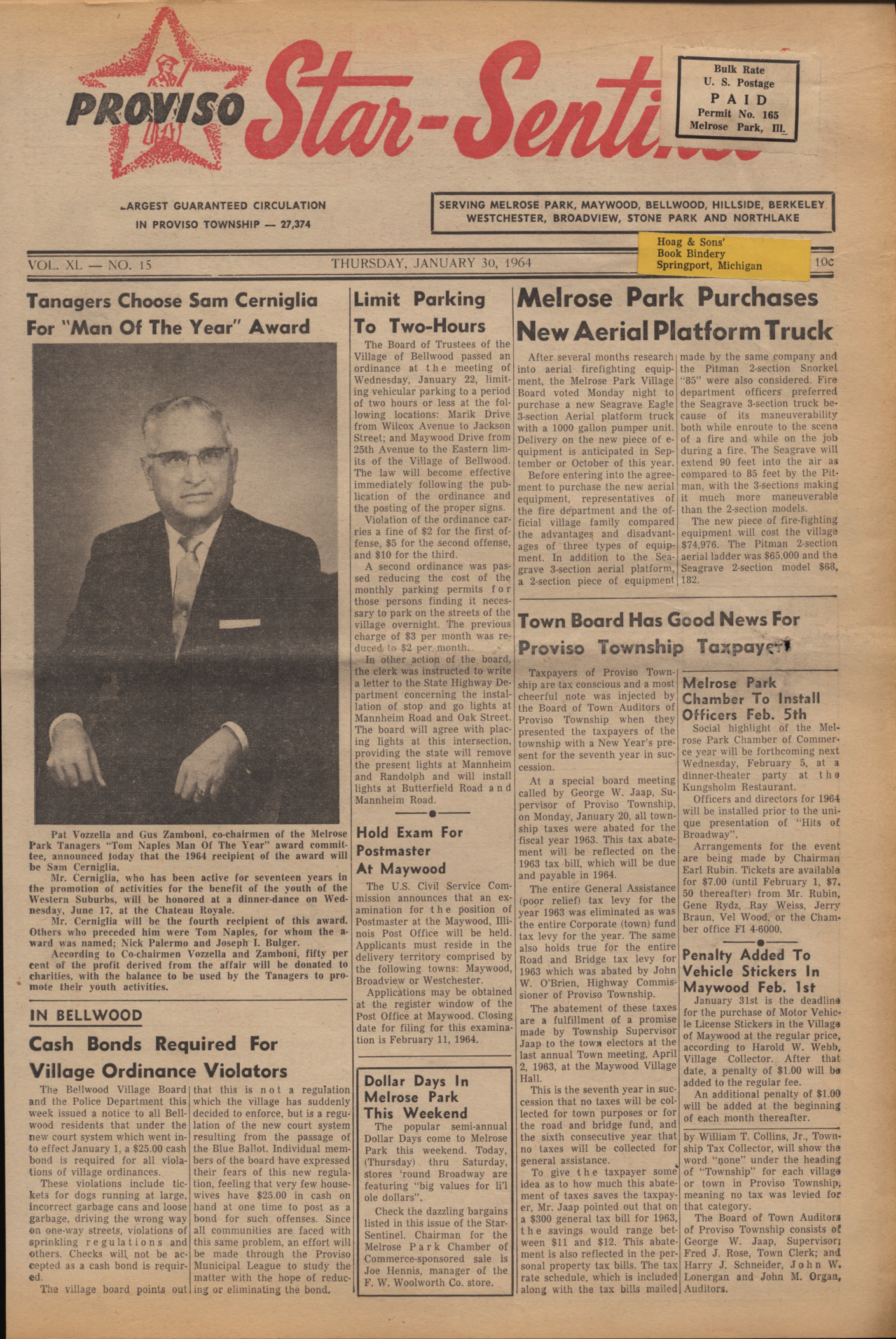 Proviso Star-Sentinel – 19640130