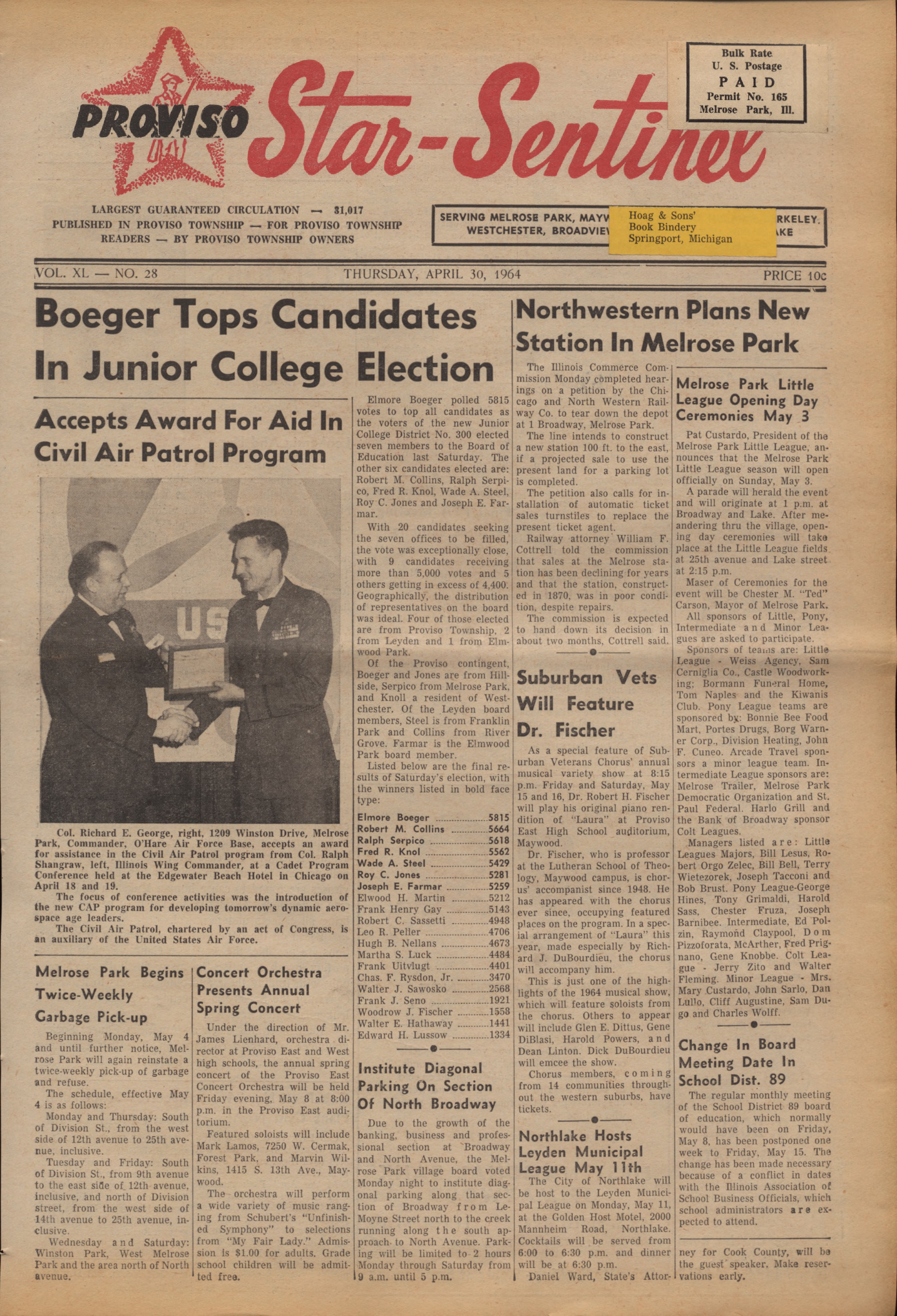 Proviso Star-Sentinel – 19640430
