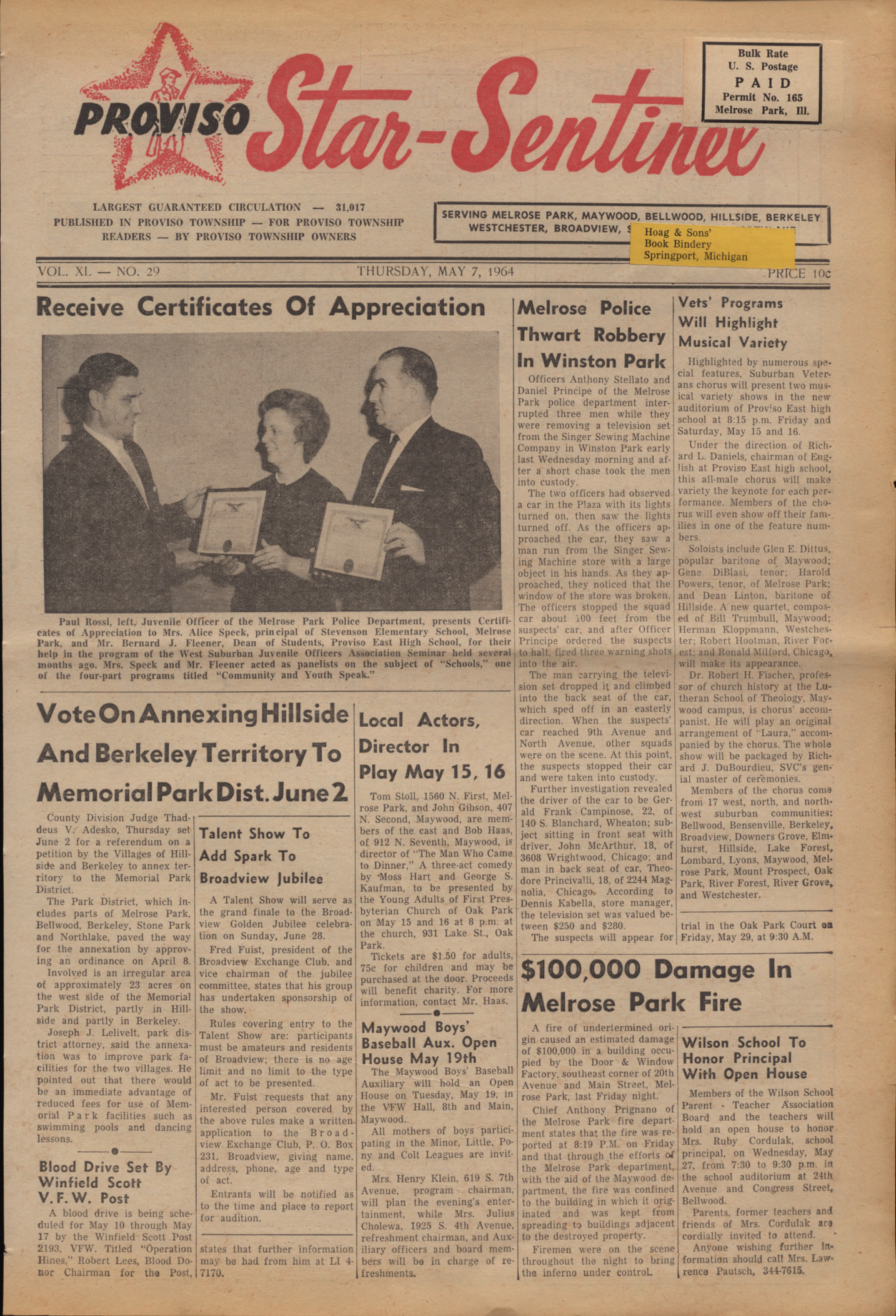 Proviso Star-Sentinel – 19640507
