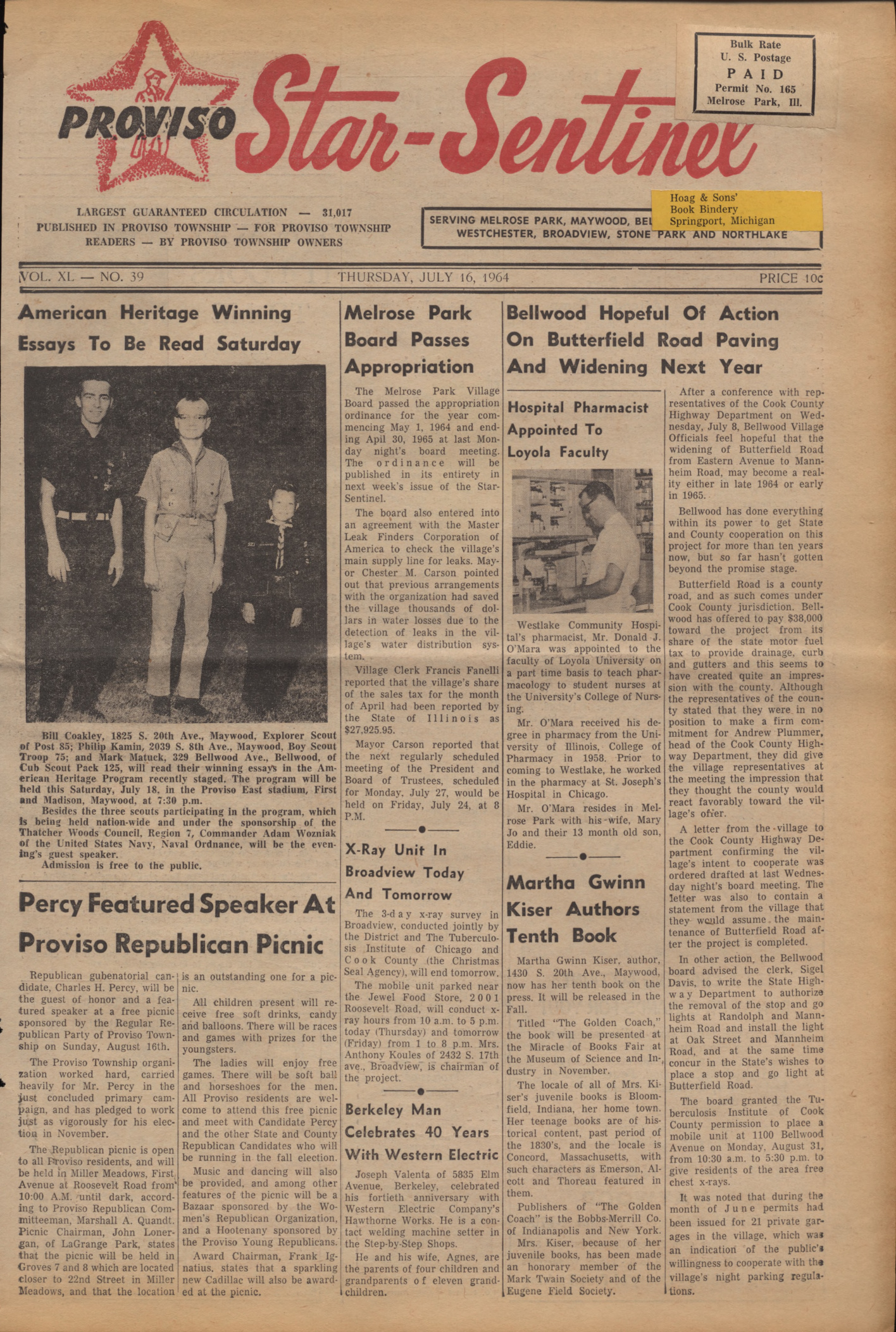 Proviso Star-Sentinel – 19640716