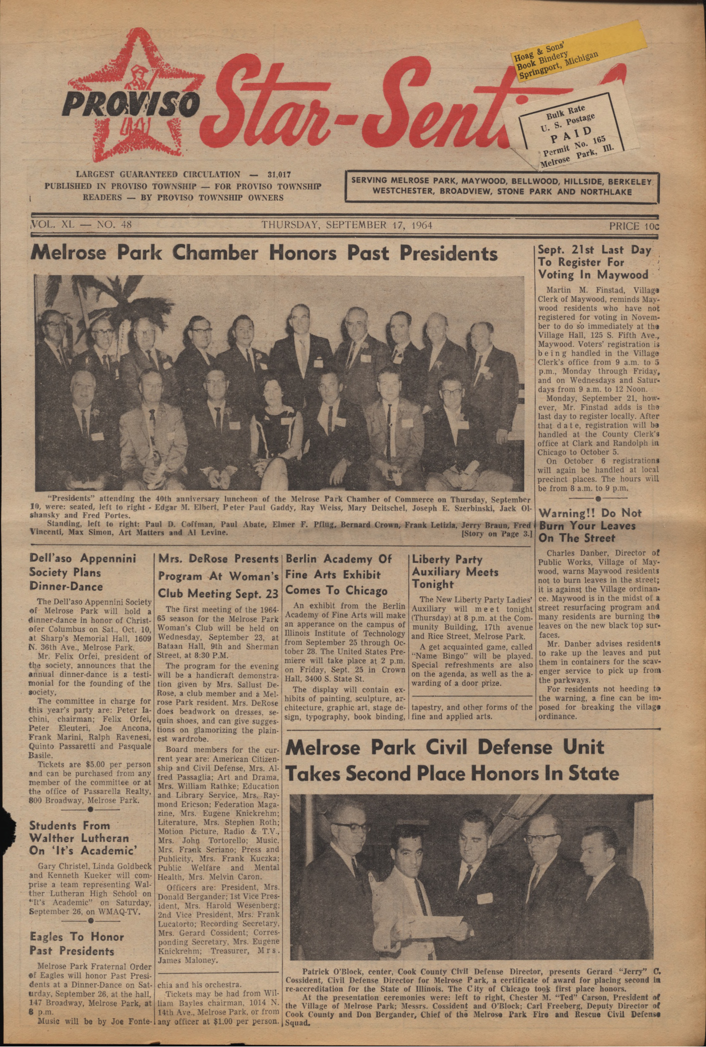 Proviso Star-Sentinel – 19640917