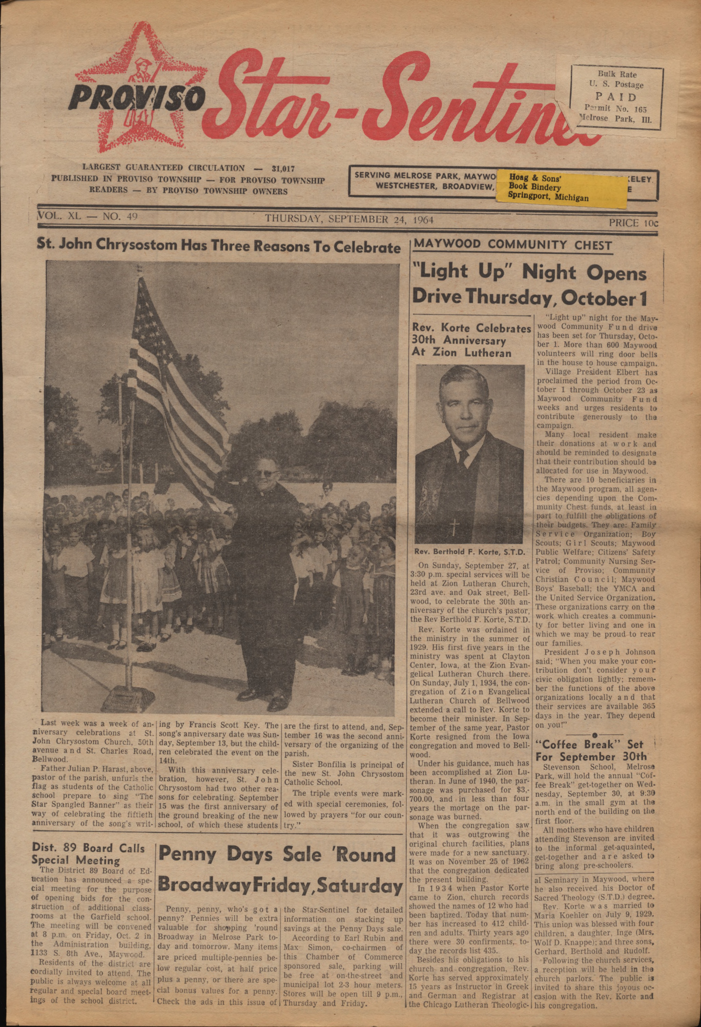 Proviso Star-Sentinel – 19640924