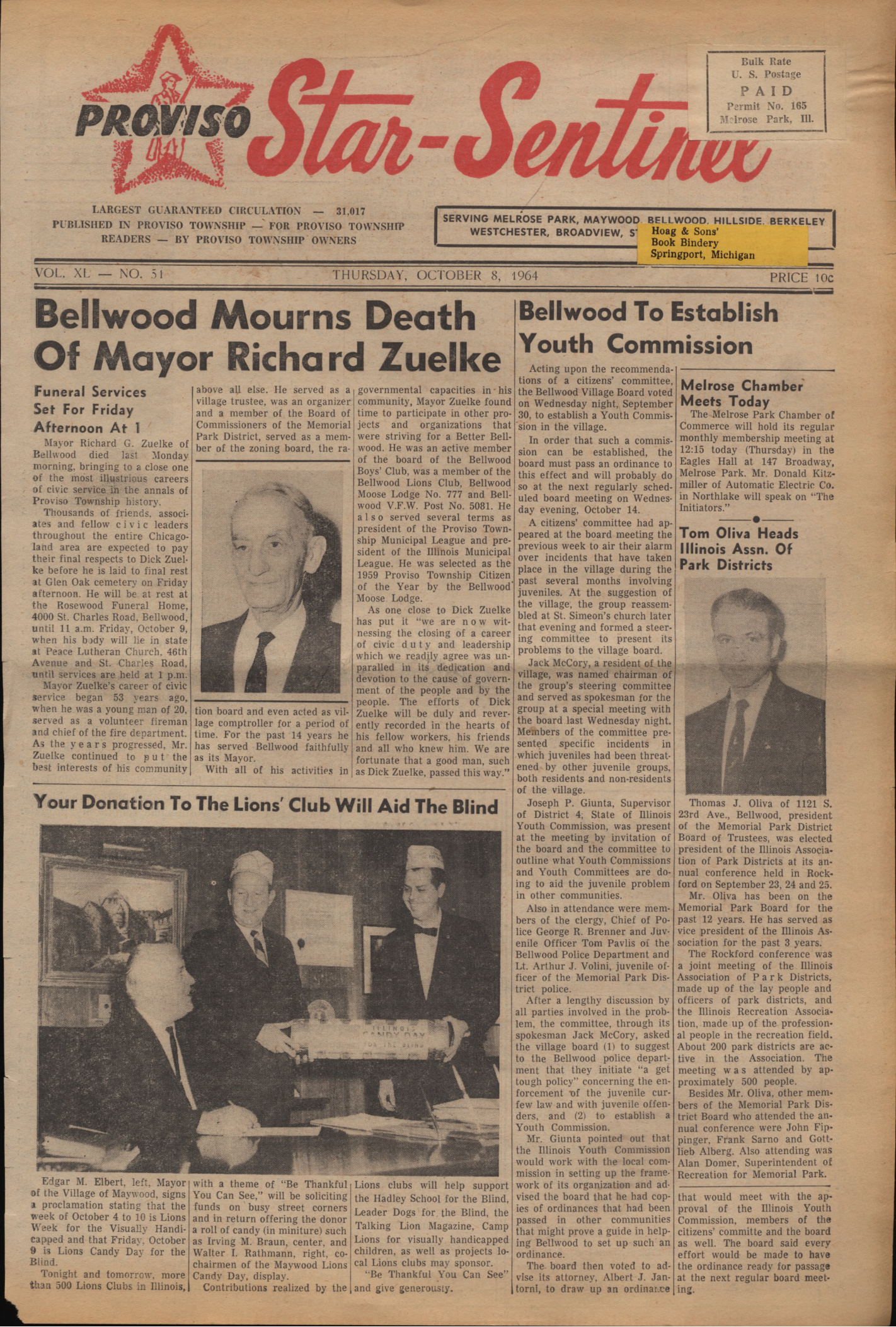 Proviso Star-Sentinel – 19641008