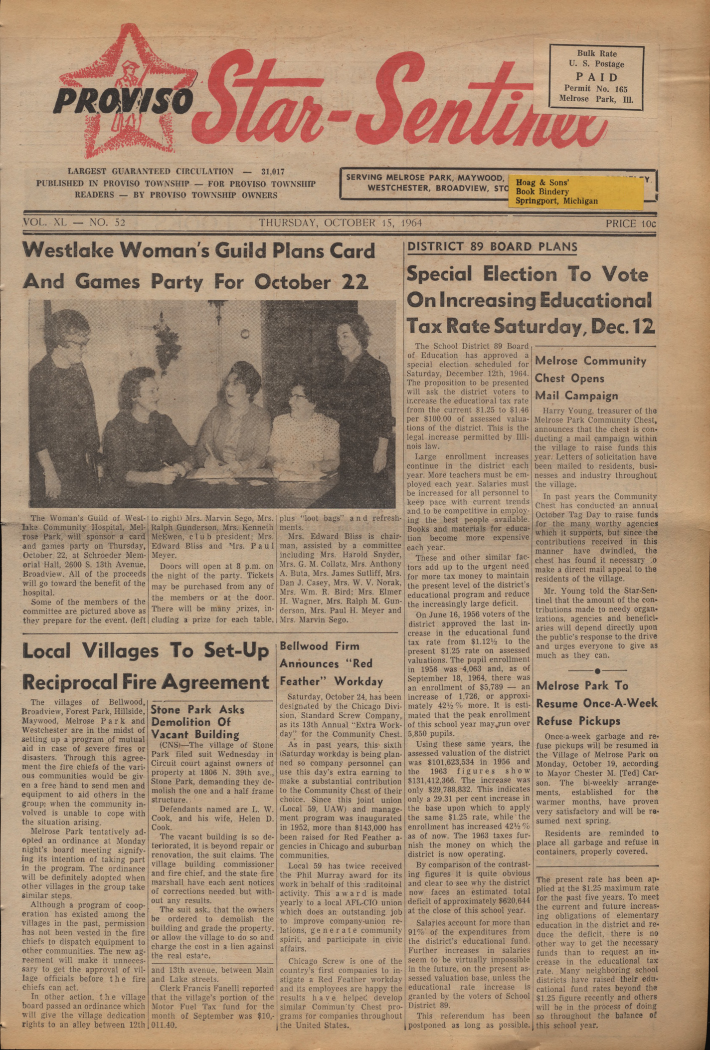 Proviso Star-Sentinel – 19641015