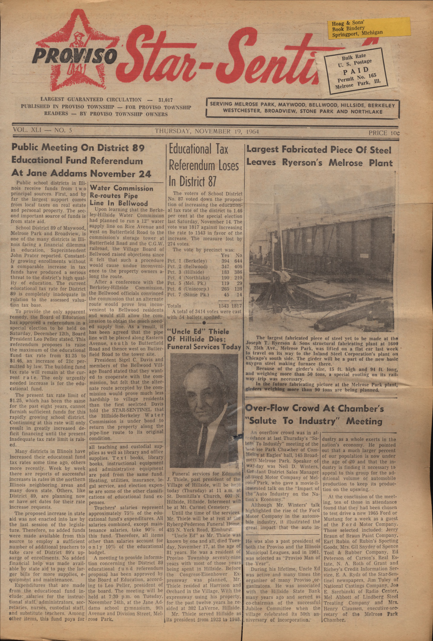 Proviso Star-Sentinel – 19641119