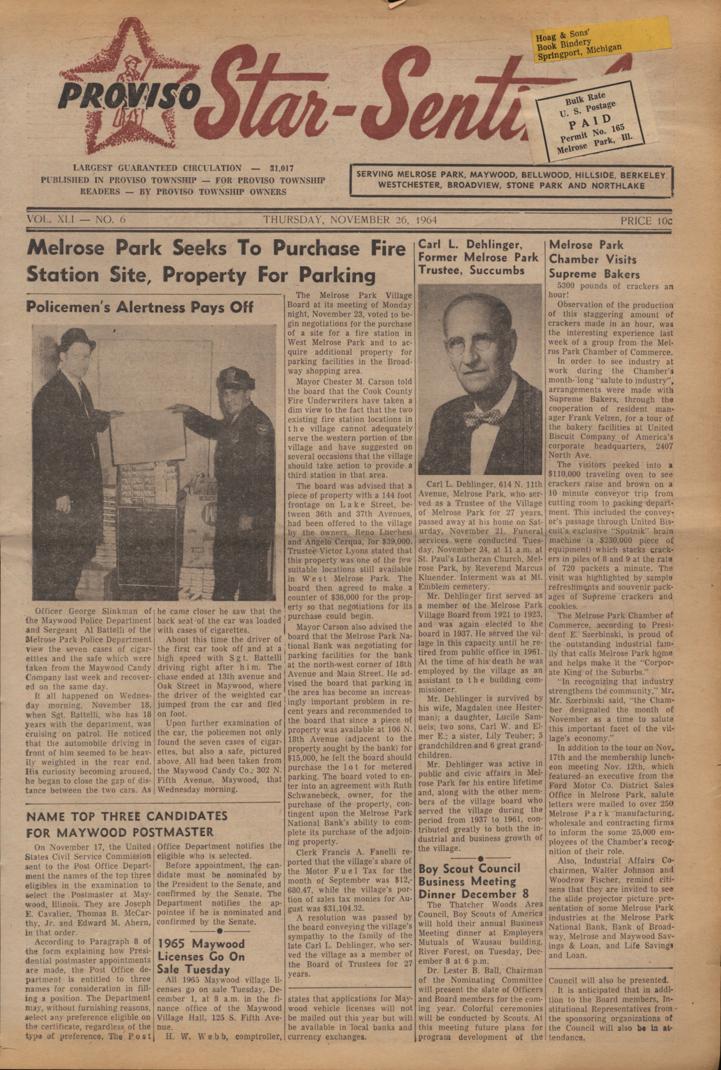 Proviso Star-Sentinel – 19641126
