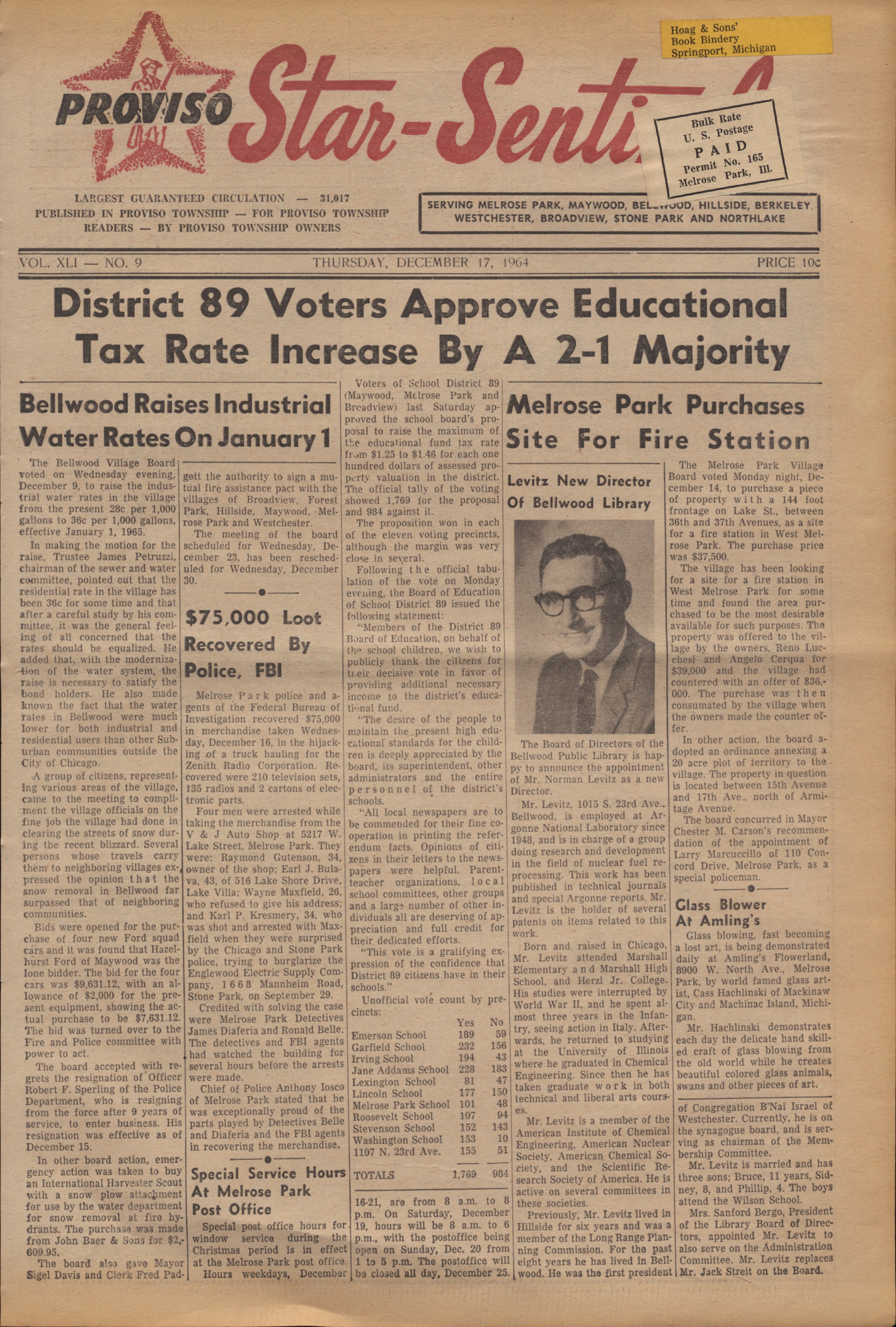 Proviso Star-Sentinel – 19641217