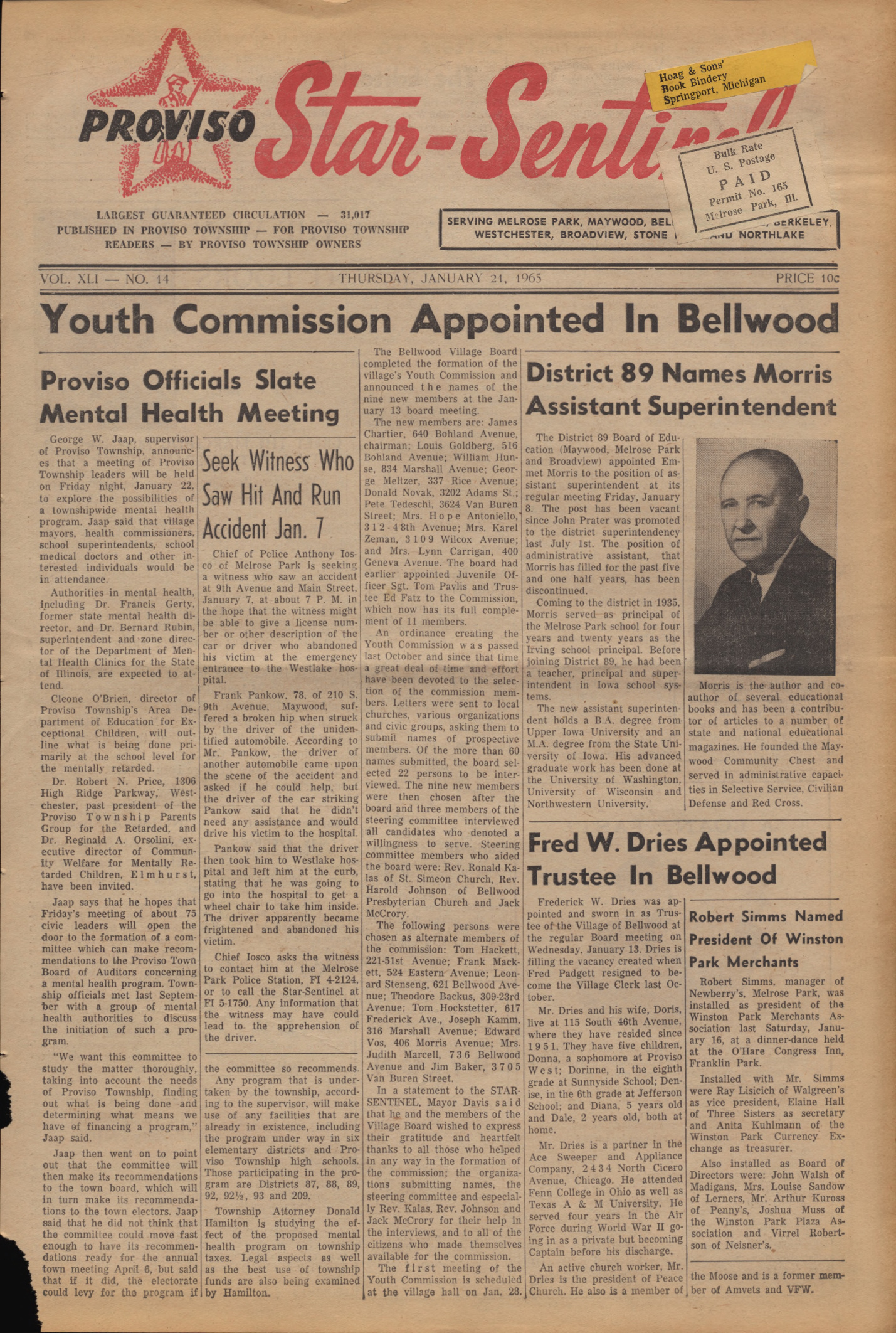 Proviso Star-Sentinel – 19650121