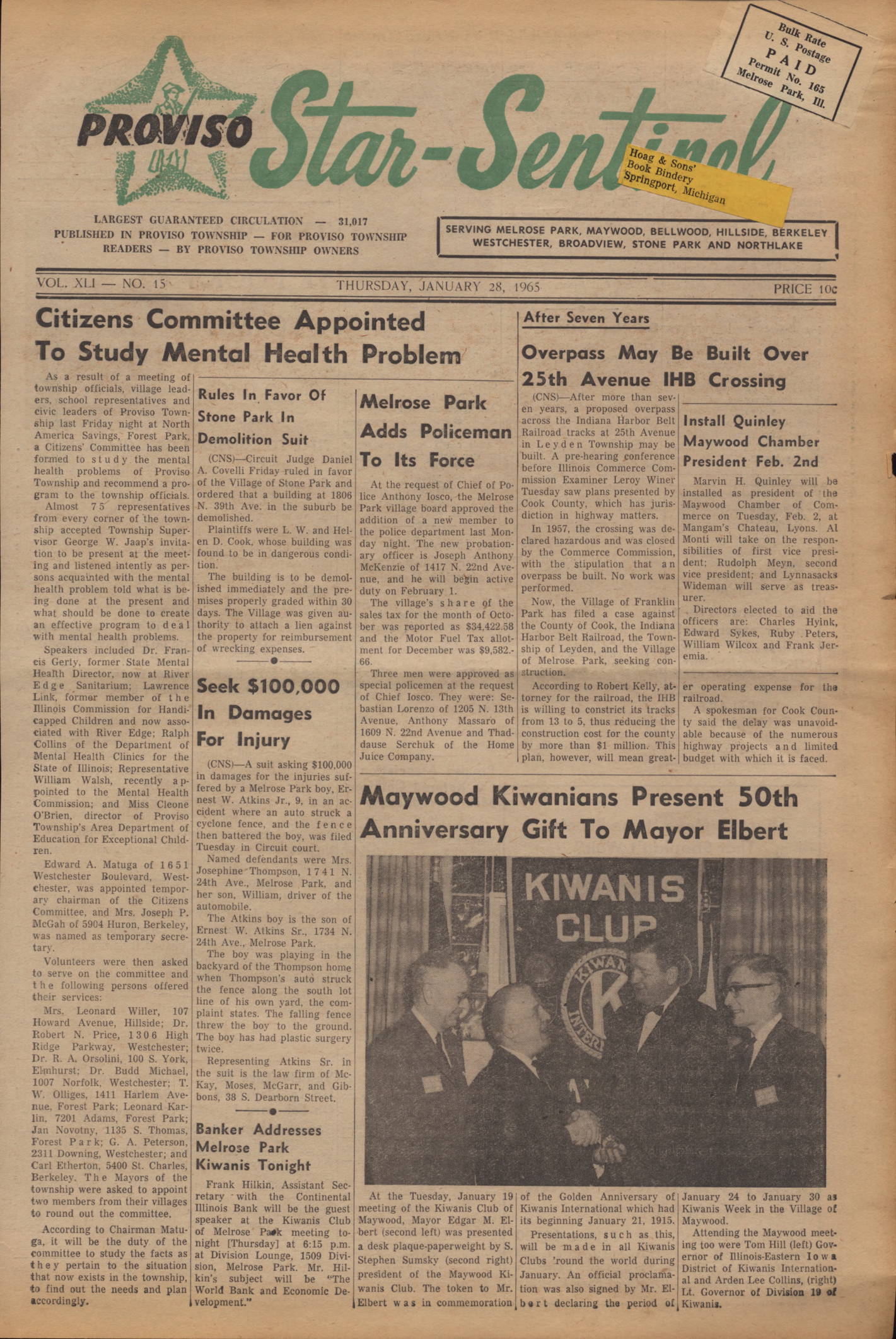 Proviso Star-Sentinel – 19650128