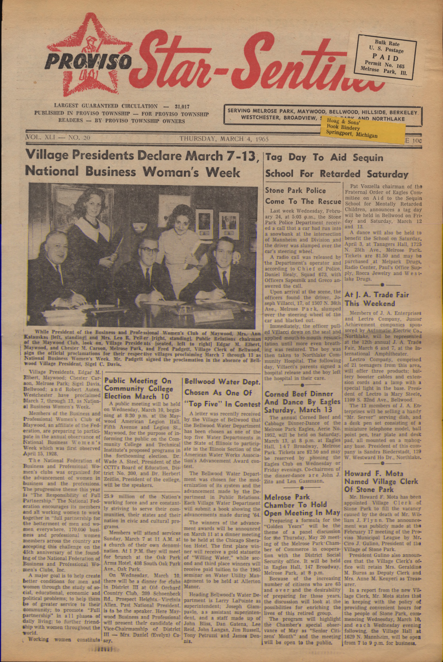 Proviso Star-Sentinel – 19650304