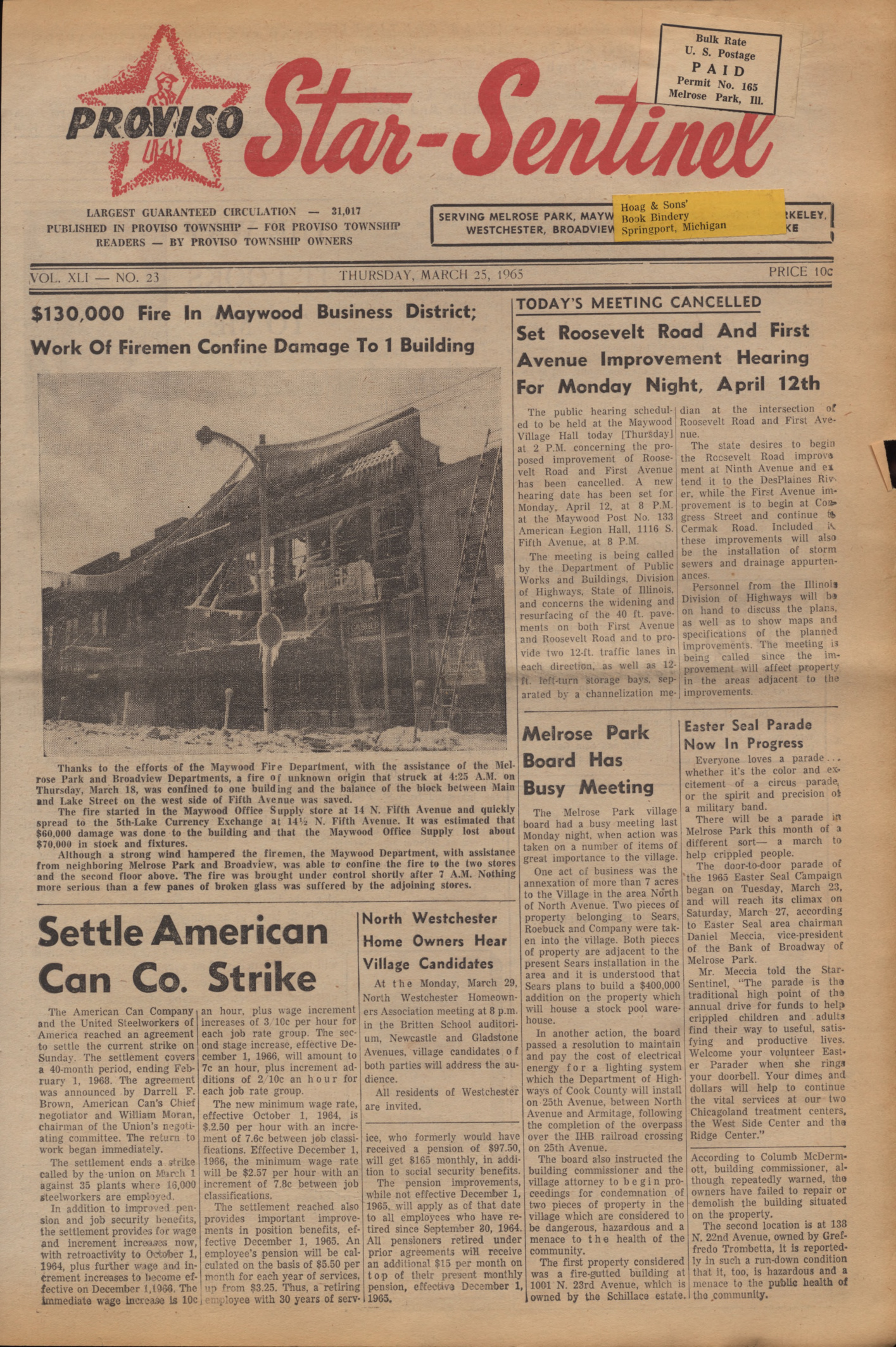 Proviso Star-Sentinel – 19650325