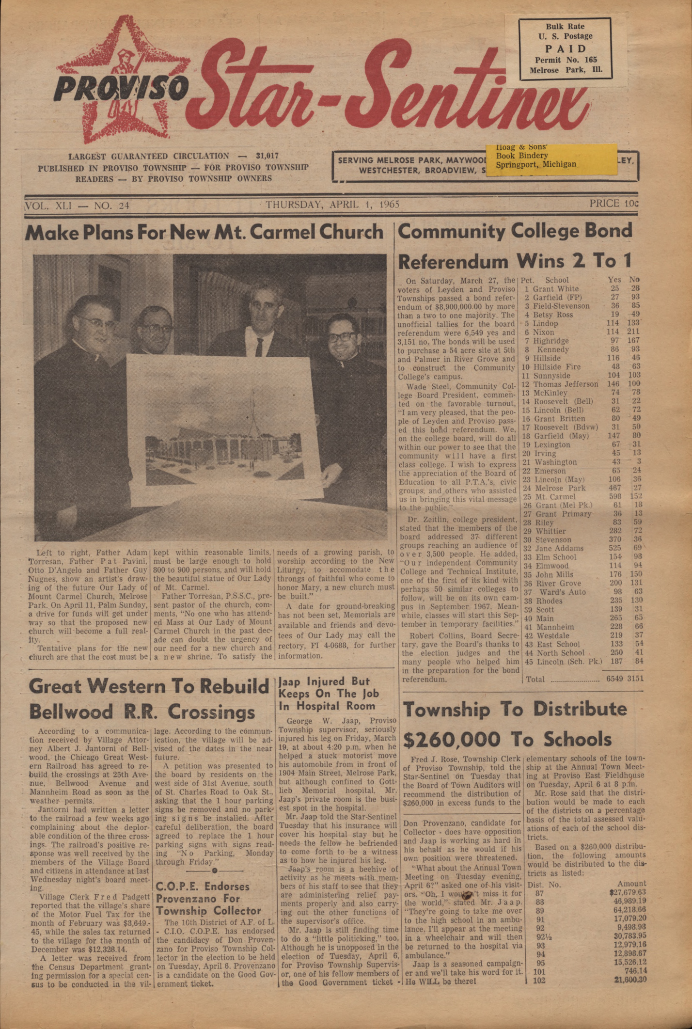 Proviso Star-Sentinel – 19650401