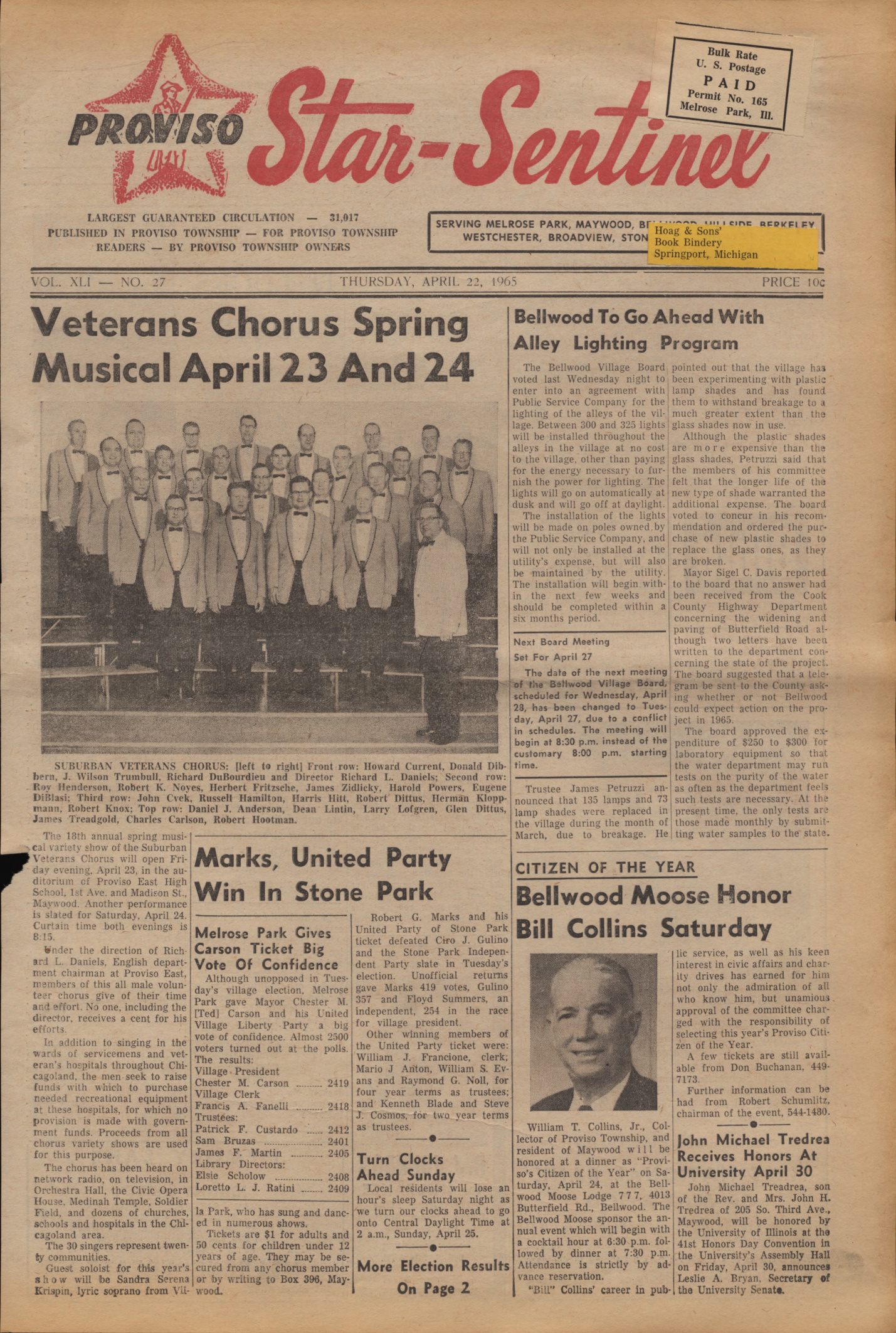 Proviso Star-Sentinel – 19650422
