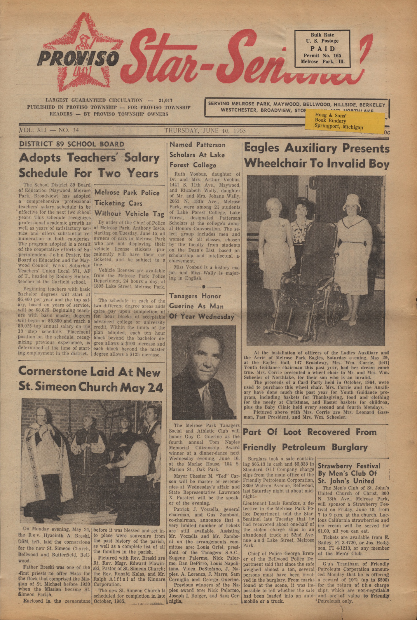 Proviso Star-Sentinel – 19650610