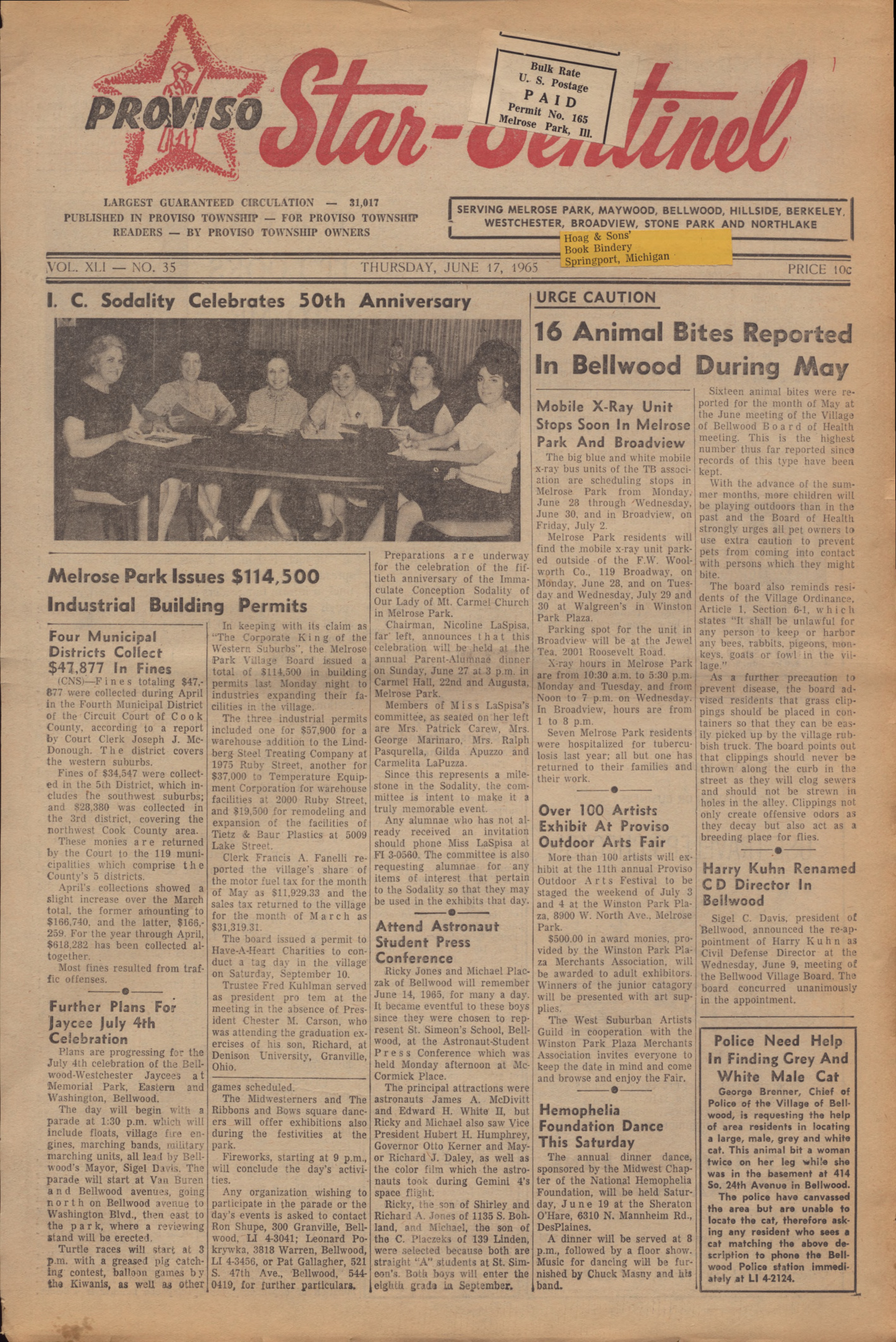 Proviso Star-Sentinel – 19650617