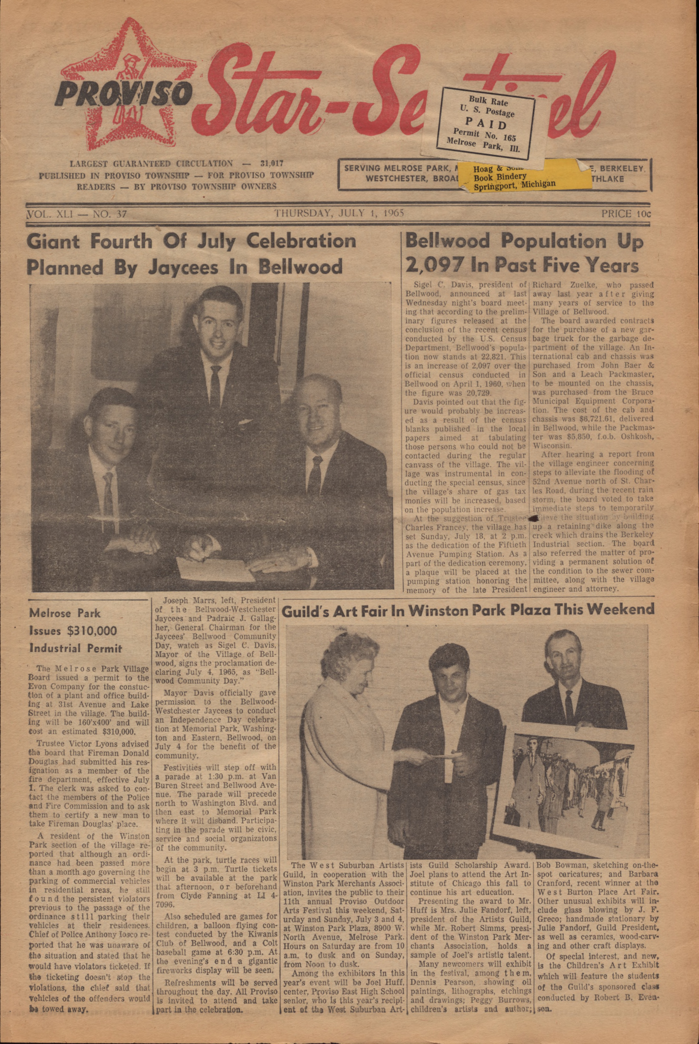 Proviso Star-Sentinel – 19650701