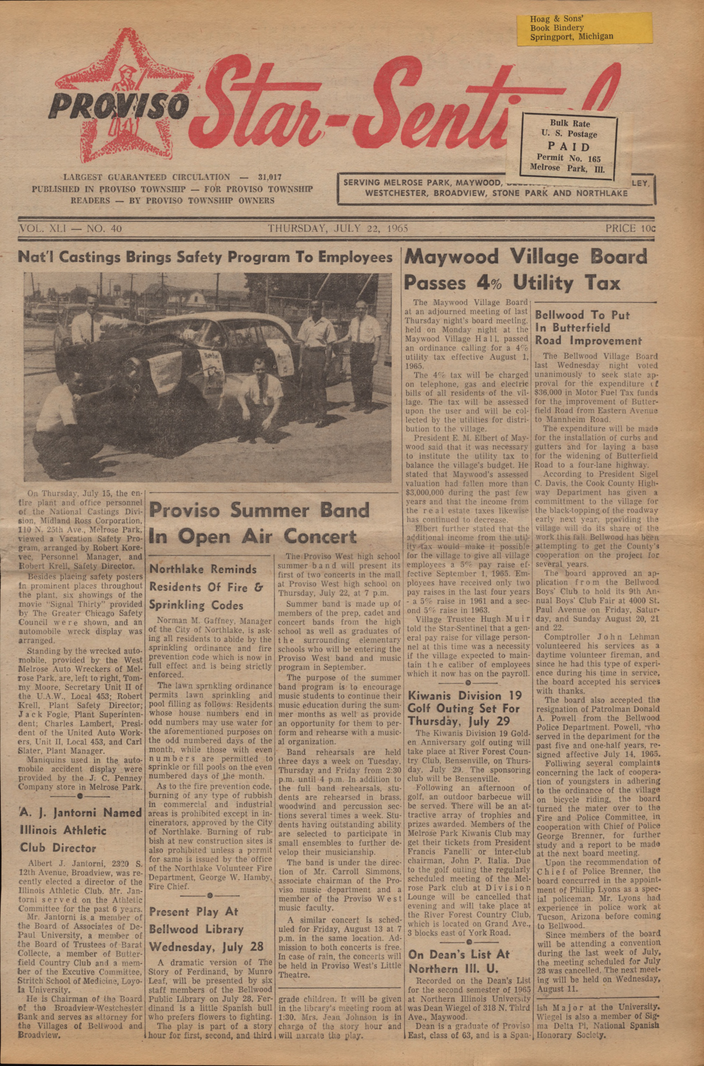 Proviso Star-Sentinel – 19650722