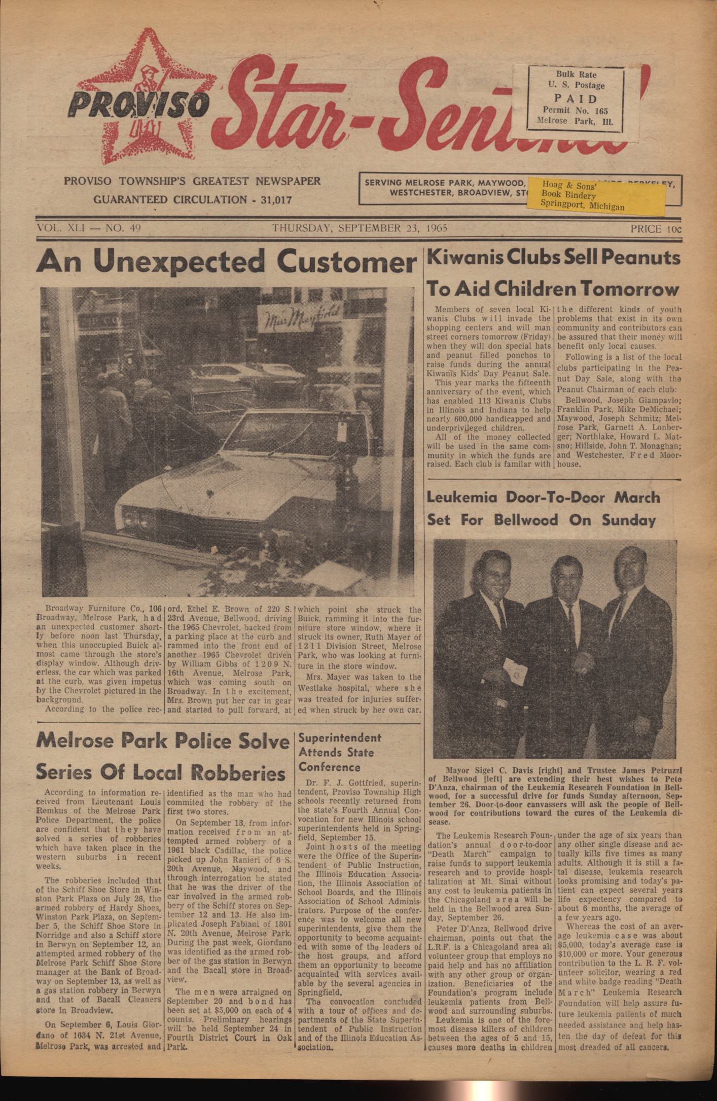 Proviso Star-Sentinel – 19650923