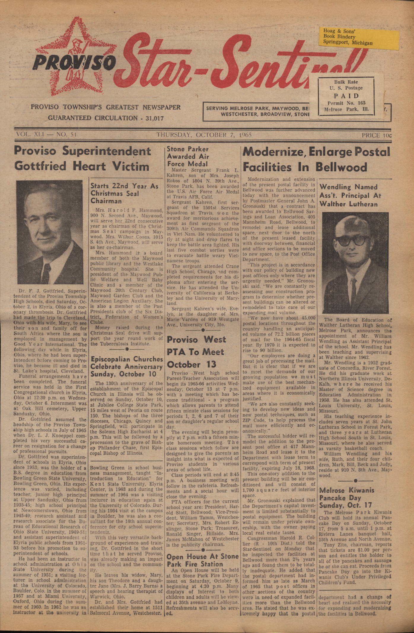 Proviso Star-Sentinel – 19651007