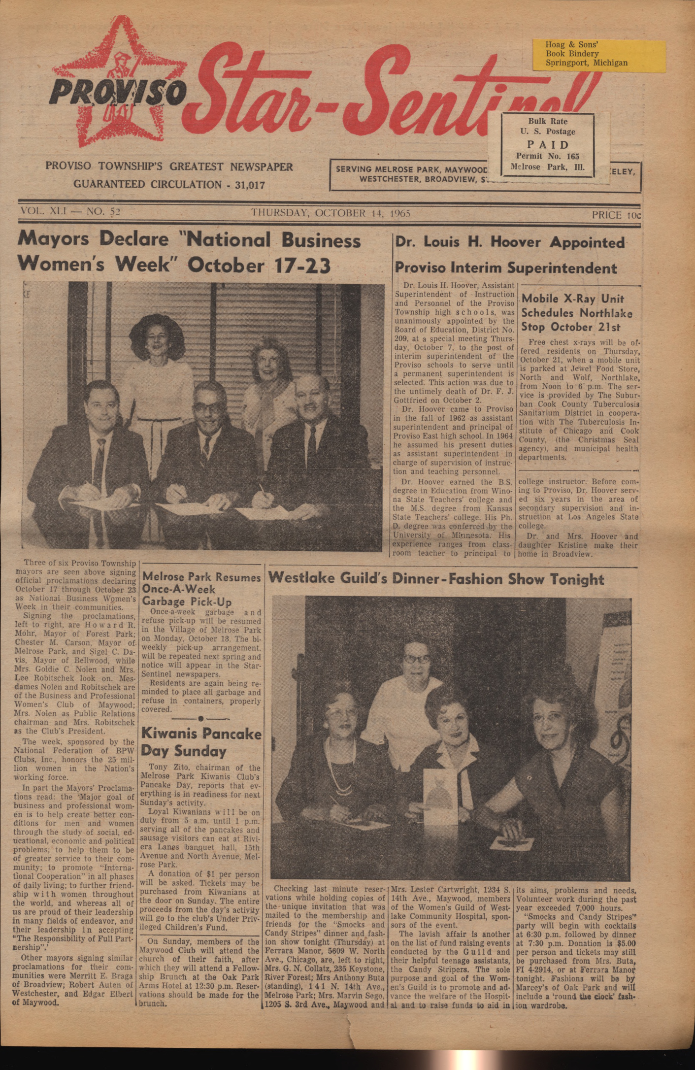 Proviso Star-Sentinel – 19651014