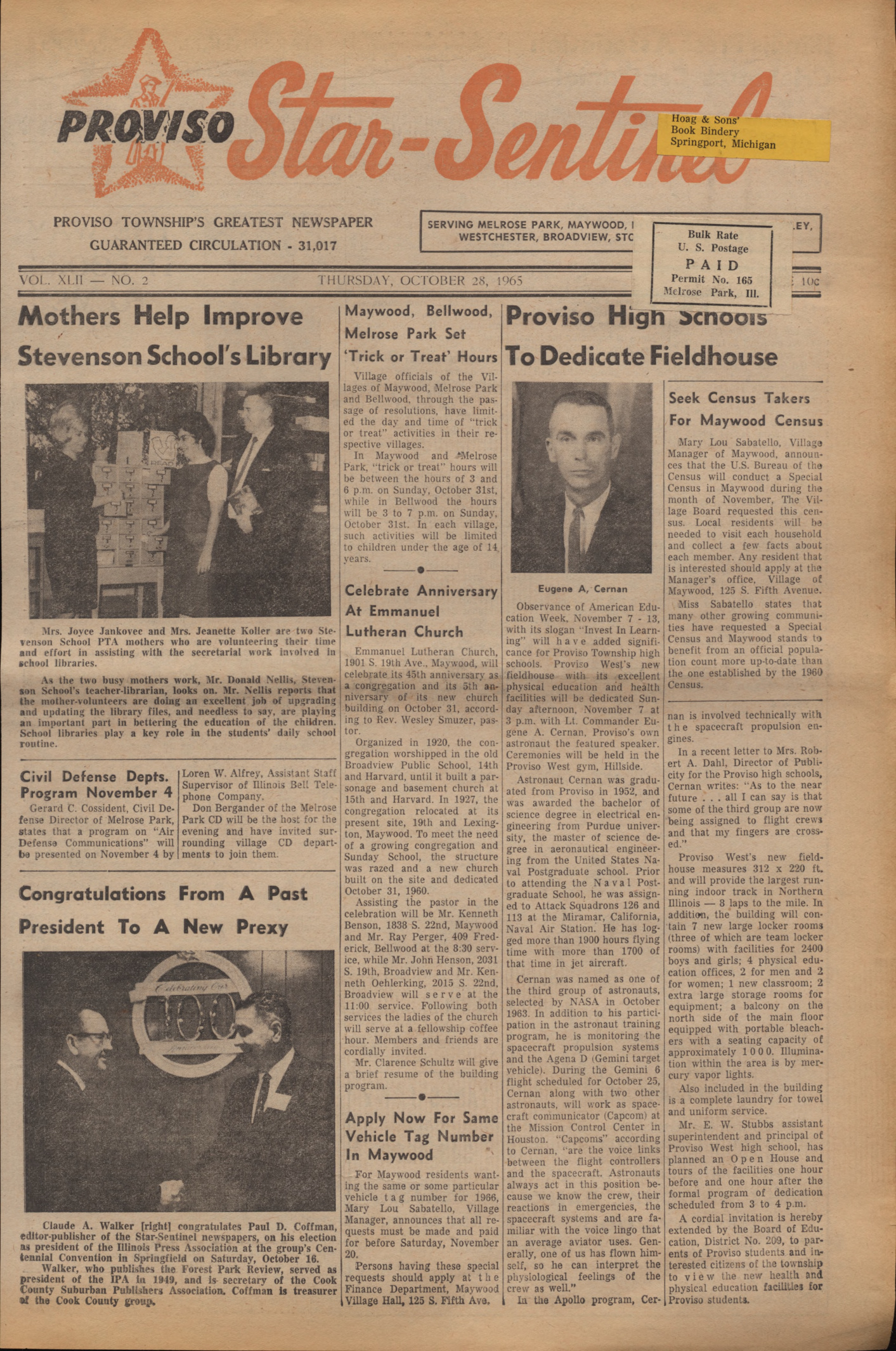 Proviso Star-Sentinel – 19651028