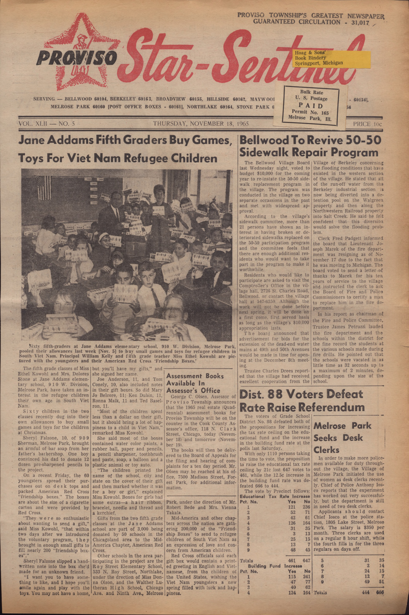 Proviso Star-Sentinel – 19651118