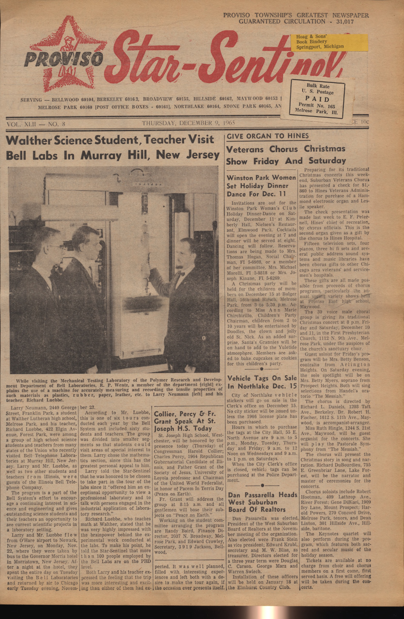 Proviso Star-Sentinel – 19651209