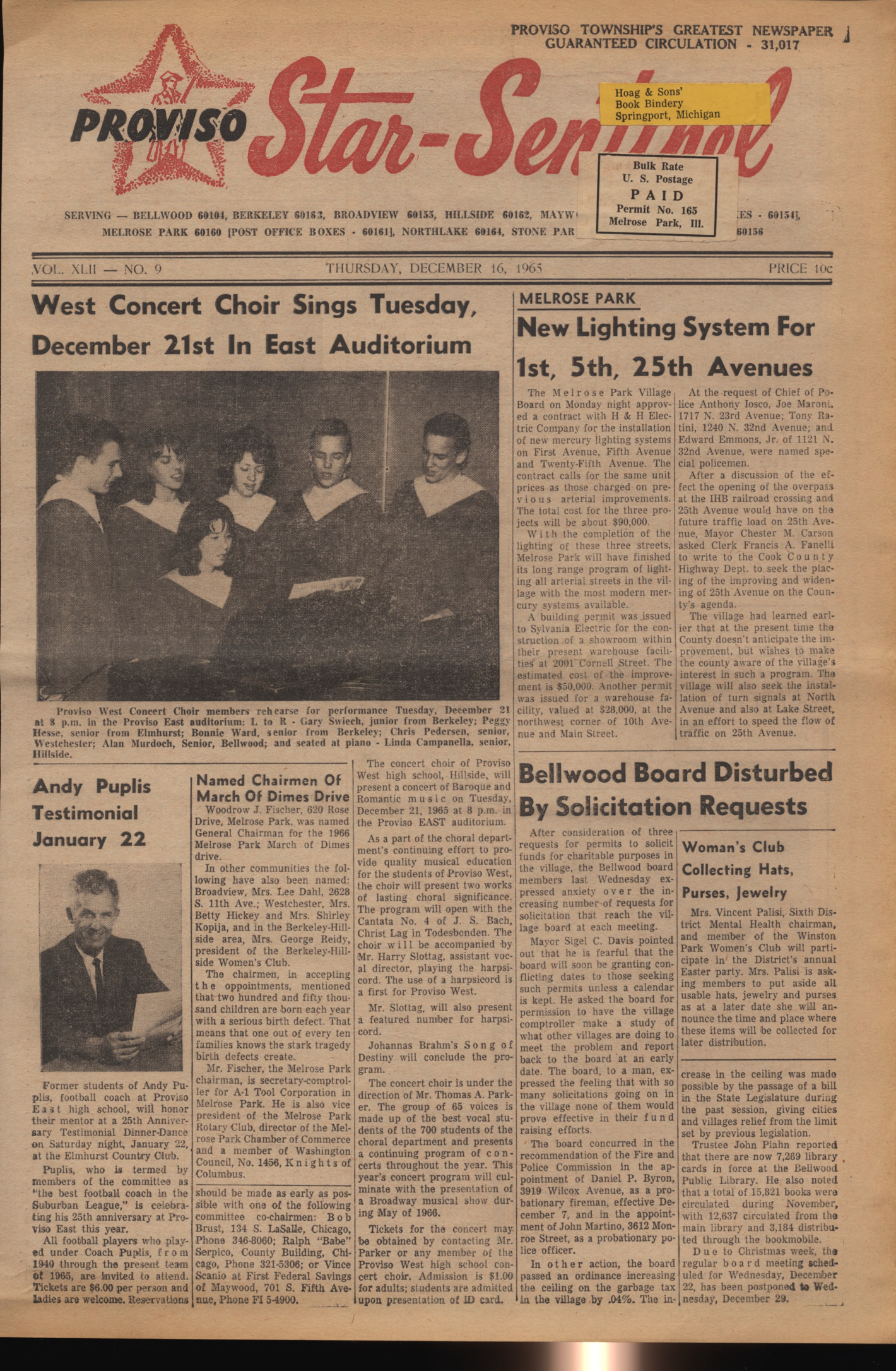 Proviso Star-Sentinel – 19651216