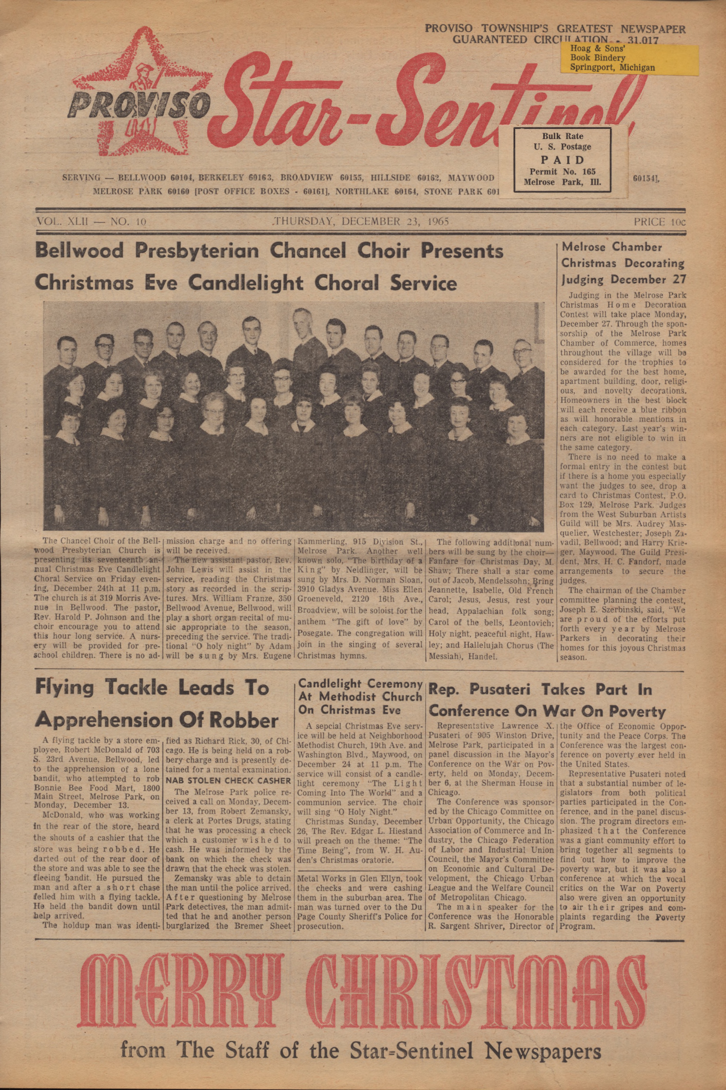 Proviso Star-Sentinel – 19651223
