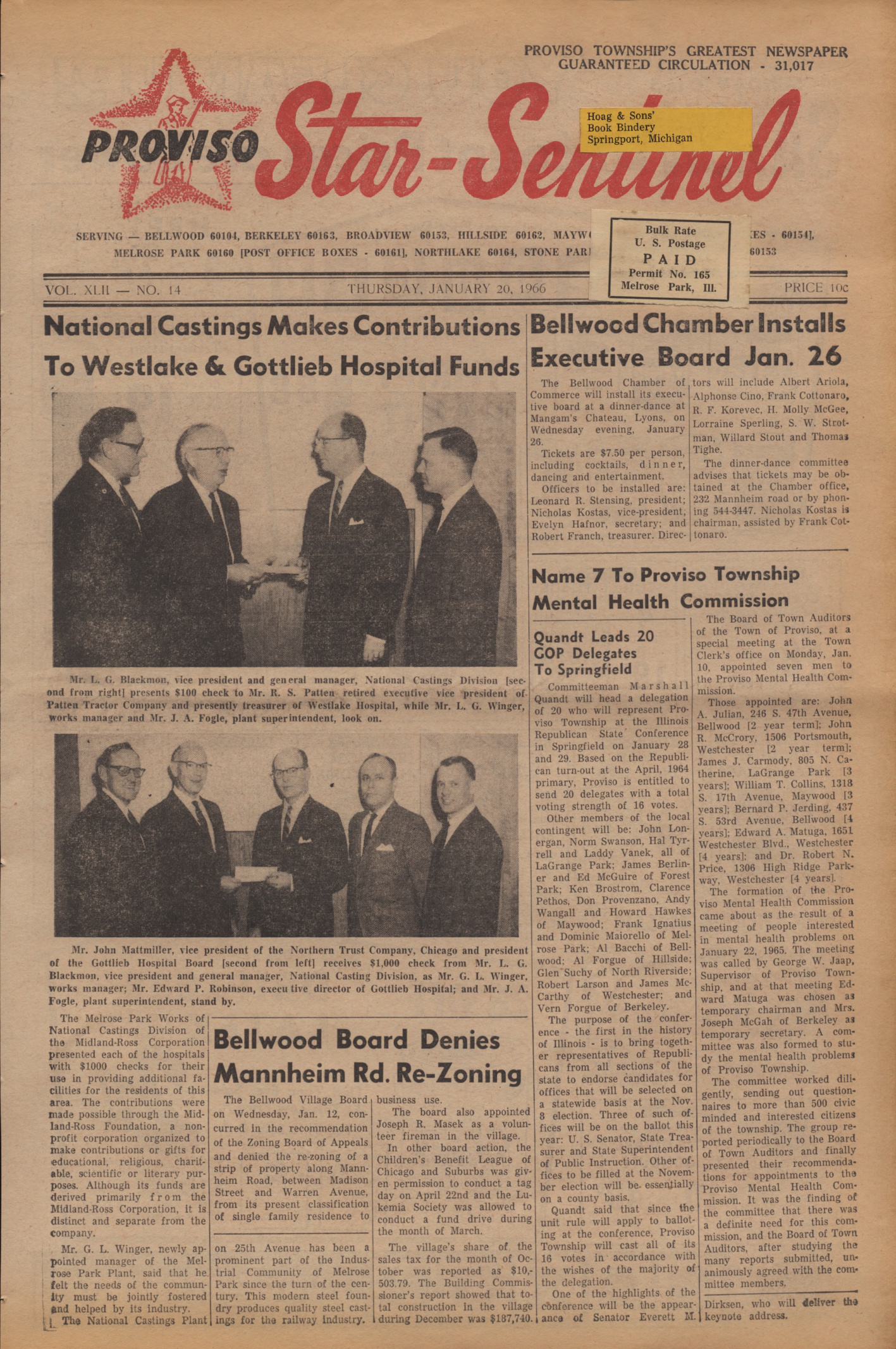 Proviso Star-Sentinel – 19660120